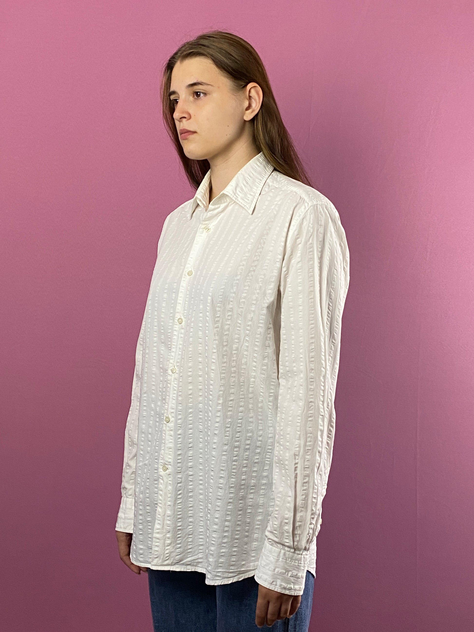 Lagerfeld Vintage Women's Shirt - M White Cotton