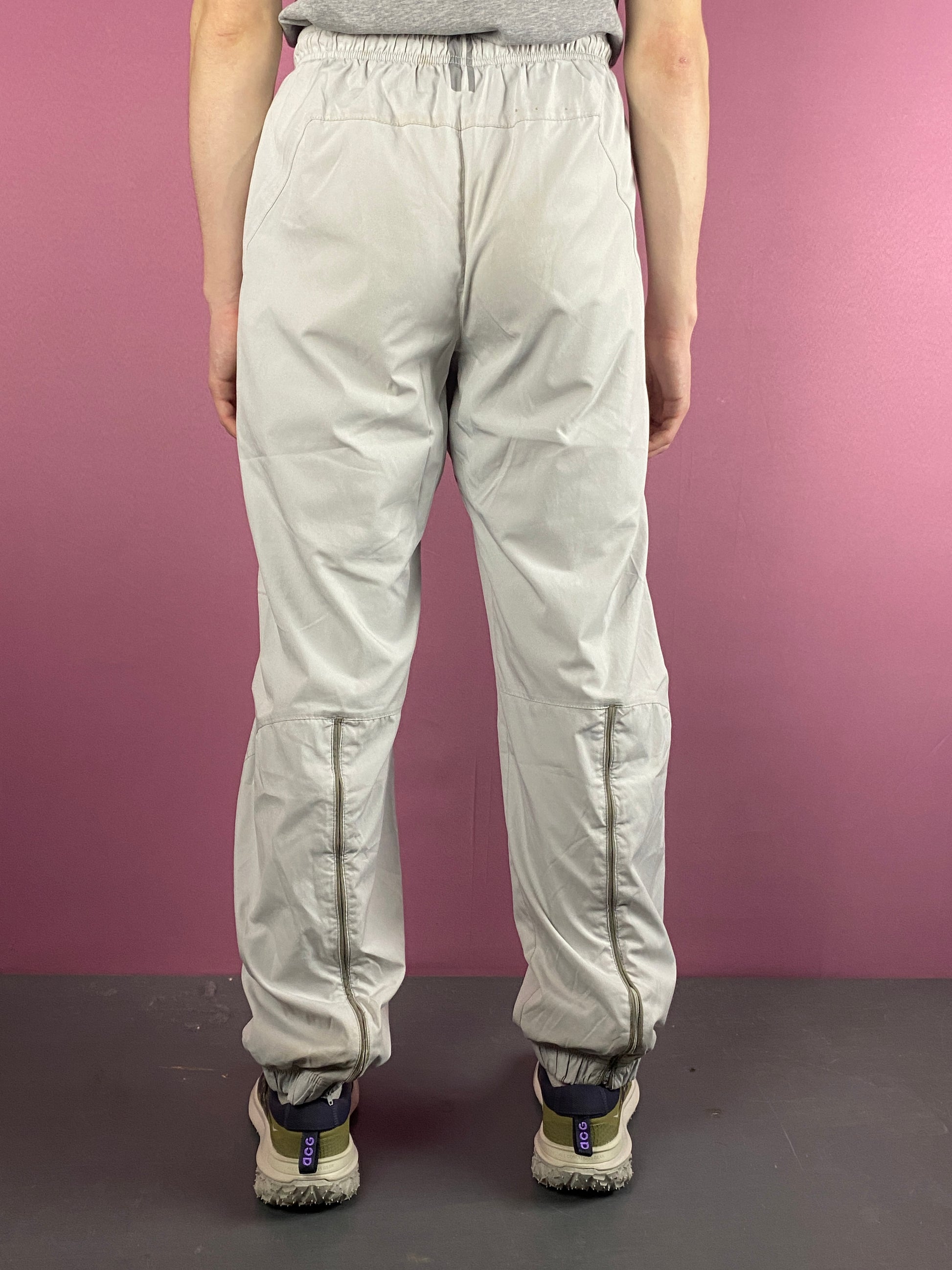 Y2K Nike Vintage Men's Track Pants - S White Polyester