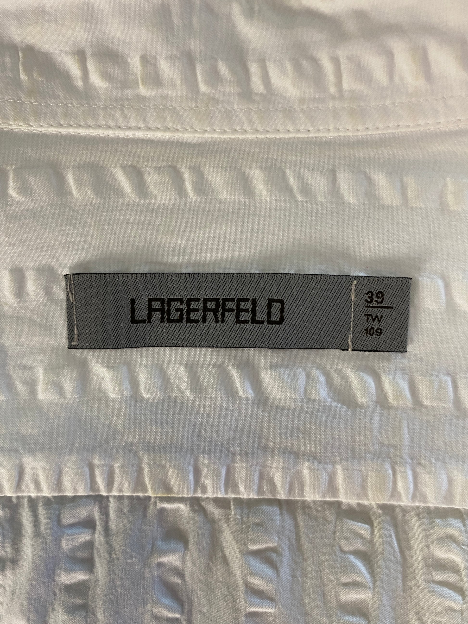 Lagerfeld Vintage Women's Shirt - M White Cotton