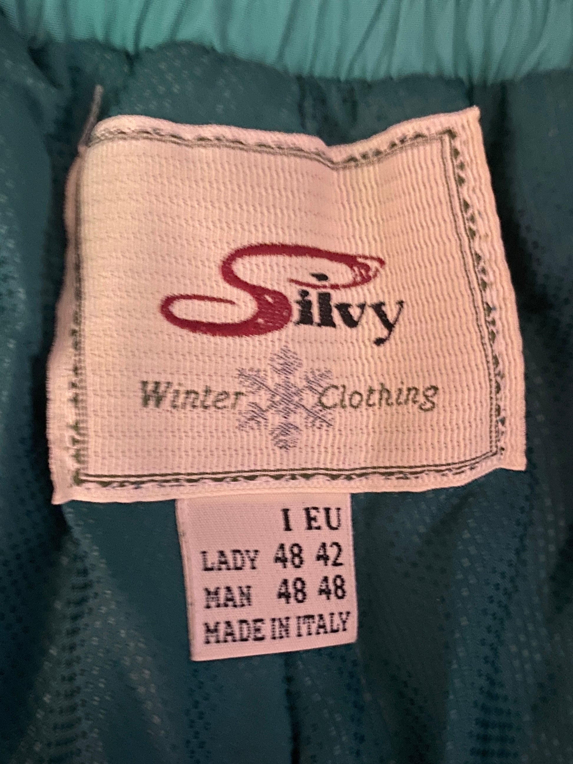 90s Silvy Vintage Men's Snow Ski Pants - M Green Nylon