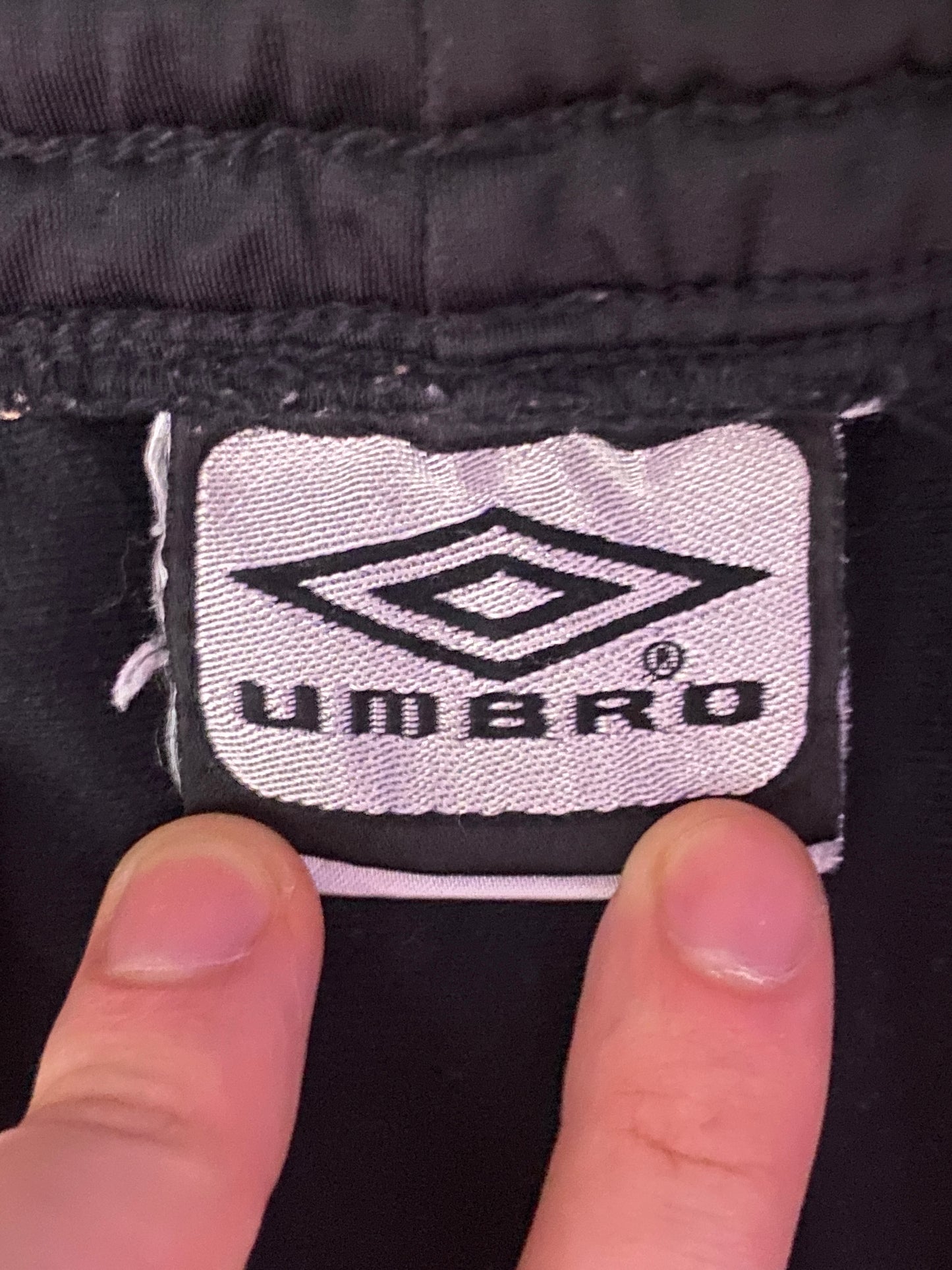 Umbro Vintage Men's Track Pants - M Black Polyester