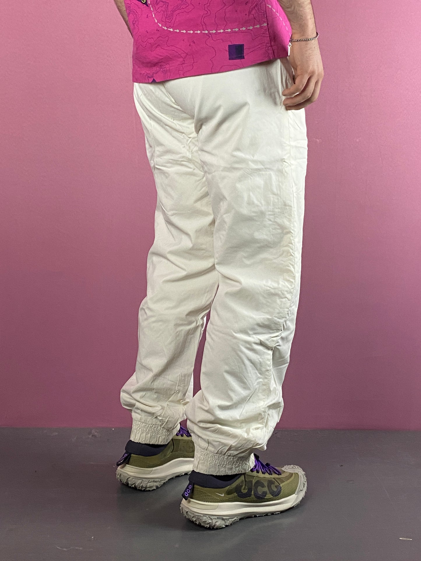 Vintage Men's Ski Pants - M White Nylon