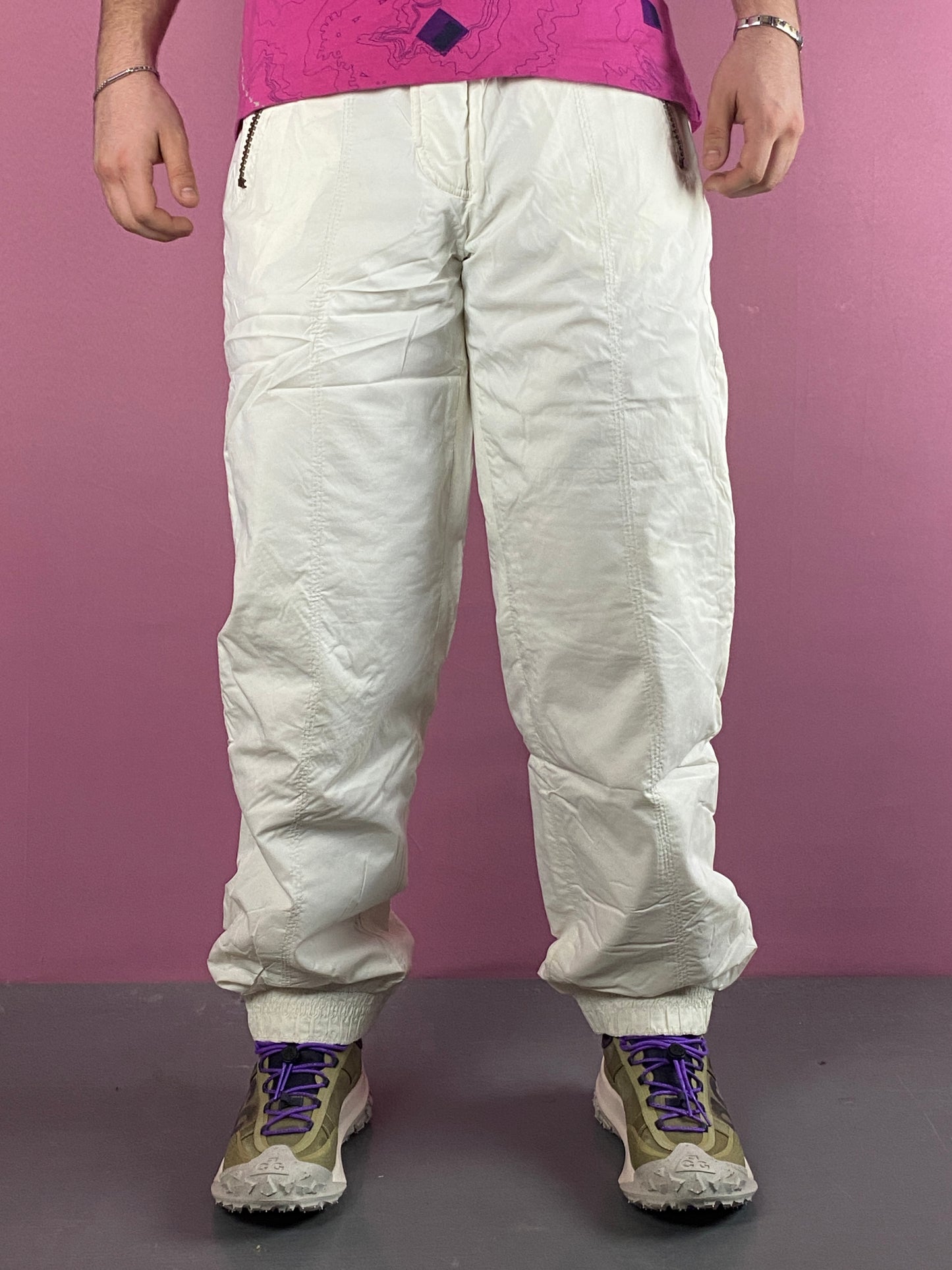 Vintage Men's Ski Pants - M White Nylon