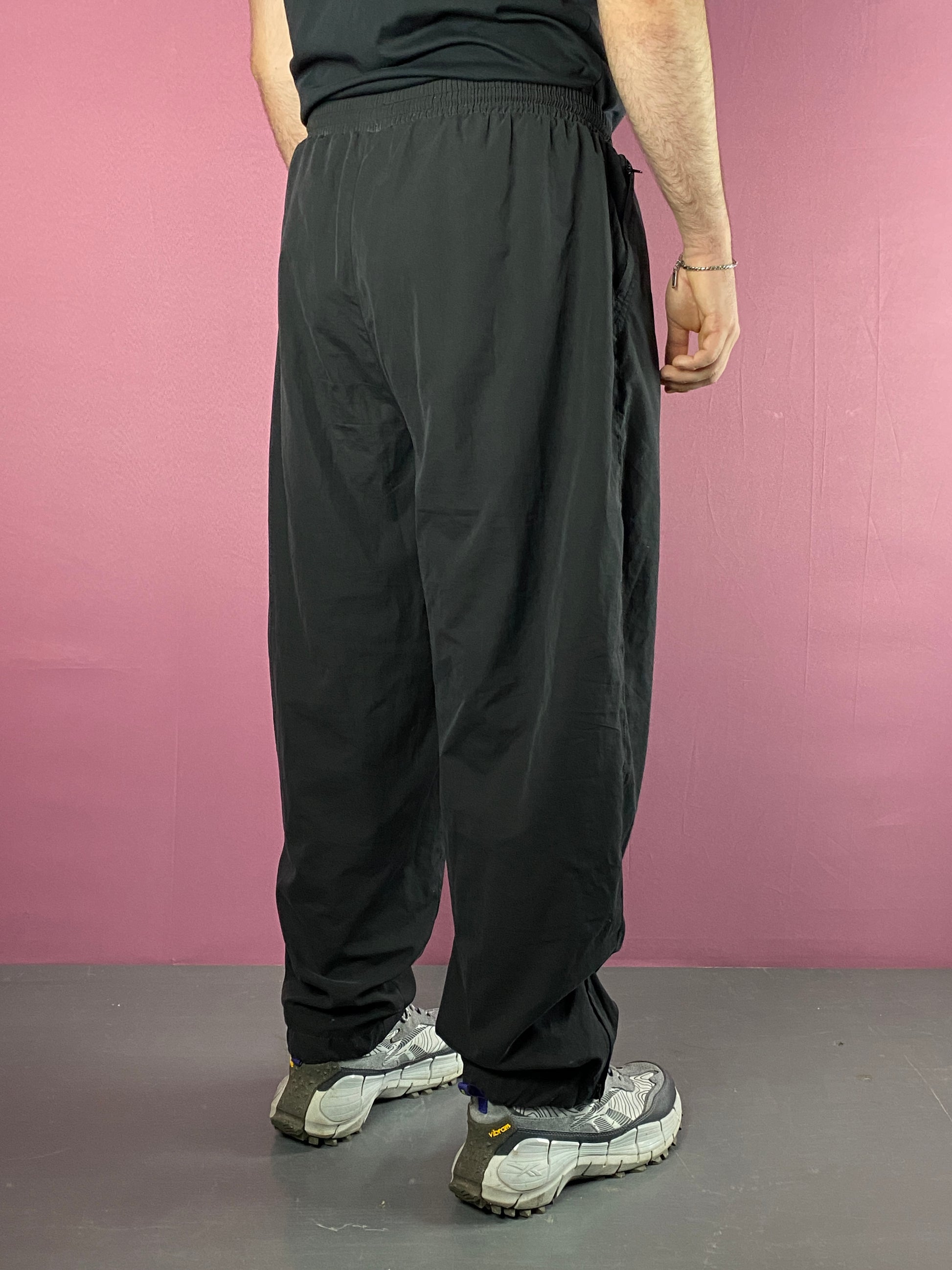 Active Swiss Design Vintage Men's Track Pants - XL Black Polyester