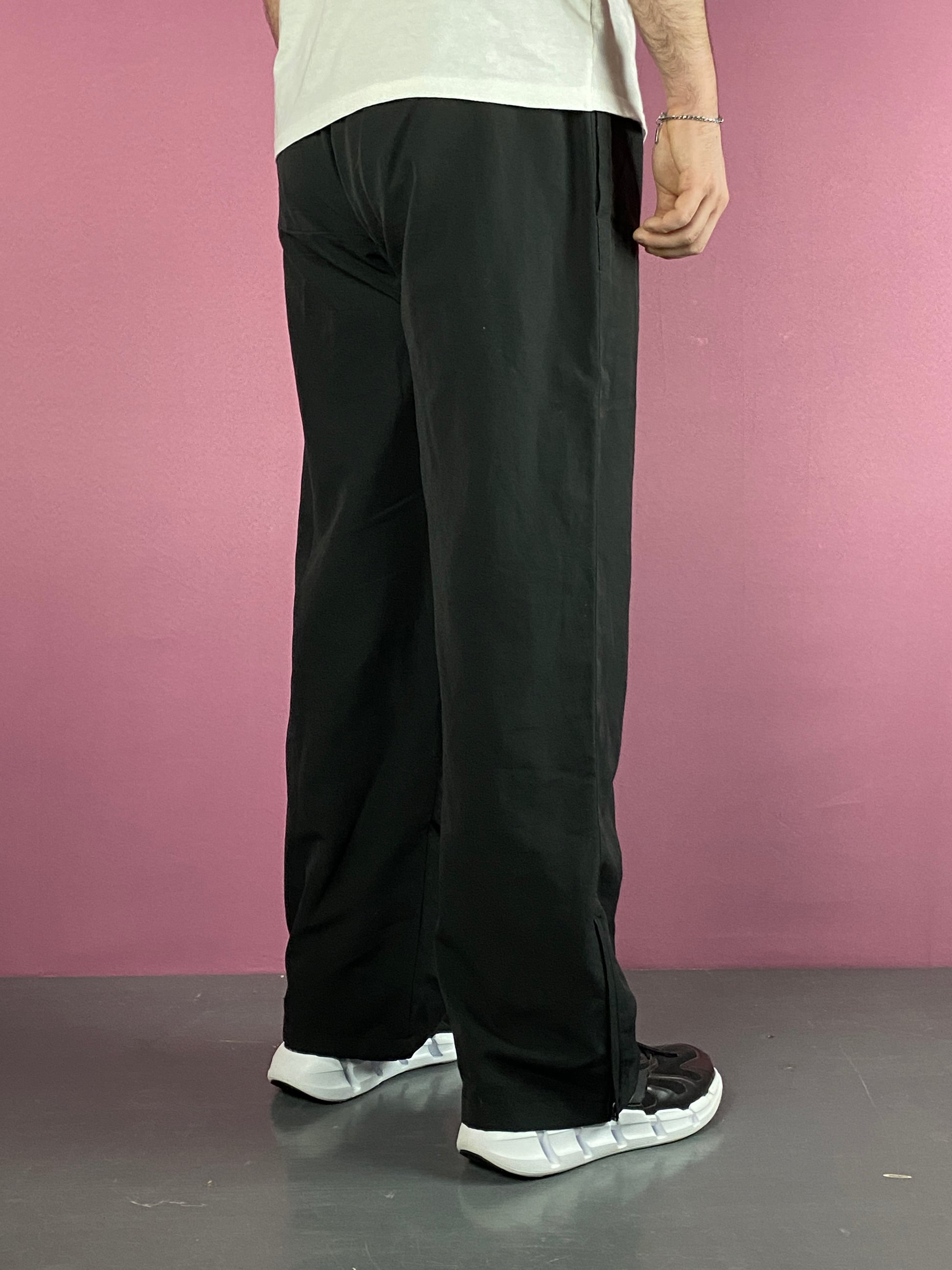 AdidasClima365 Vintage Men's Straight Track Pants - L Black Polyester