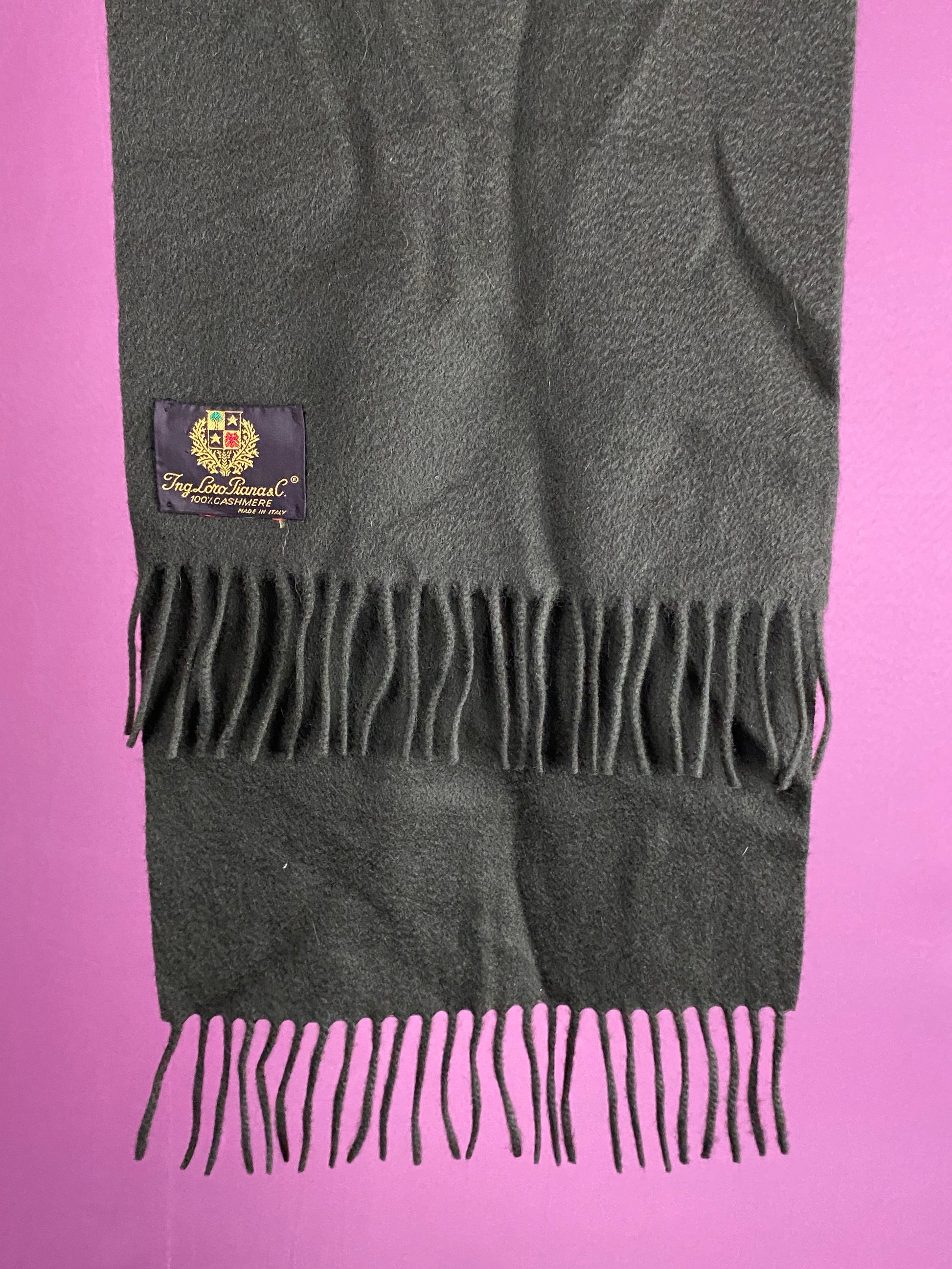 Ing. Loro Piana Vintage Scarf - Green Cashmere