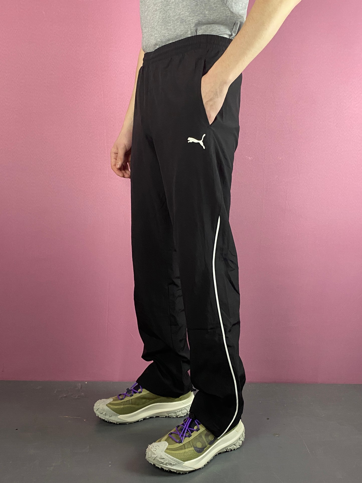 Puma Vintage Youth Track Pants - XXL Black Polyester