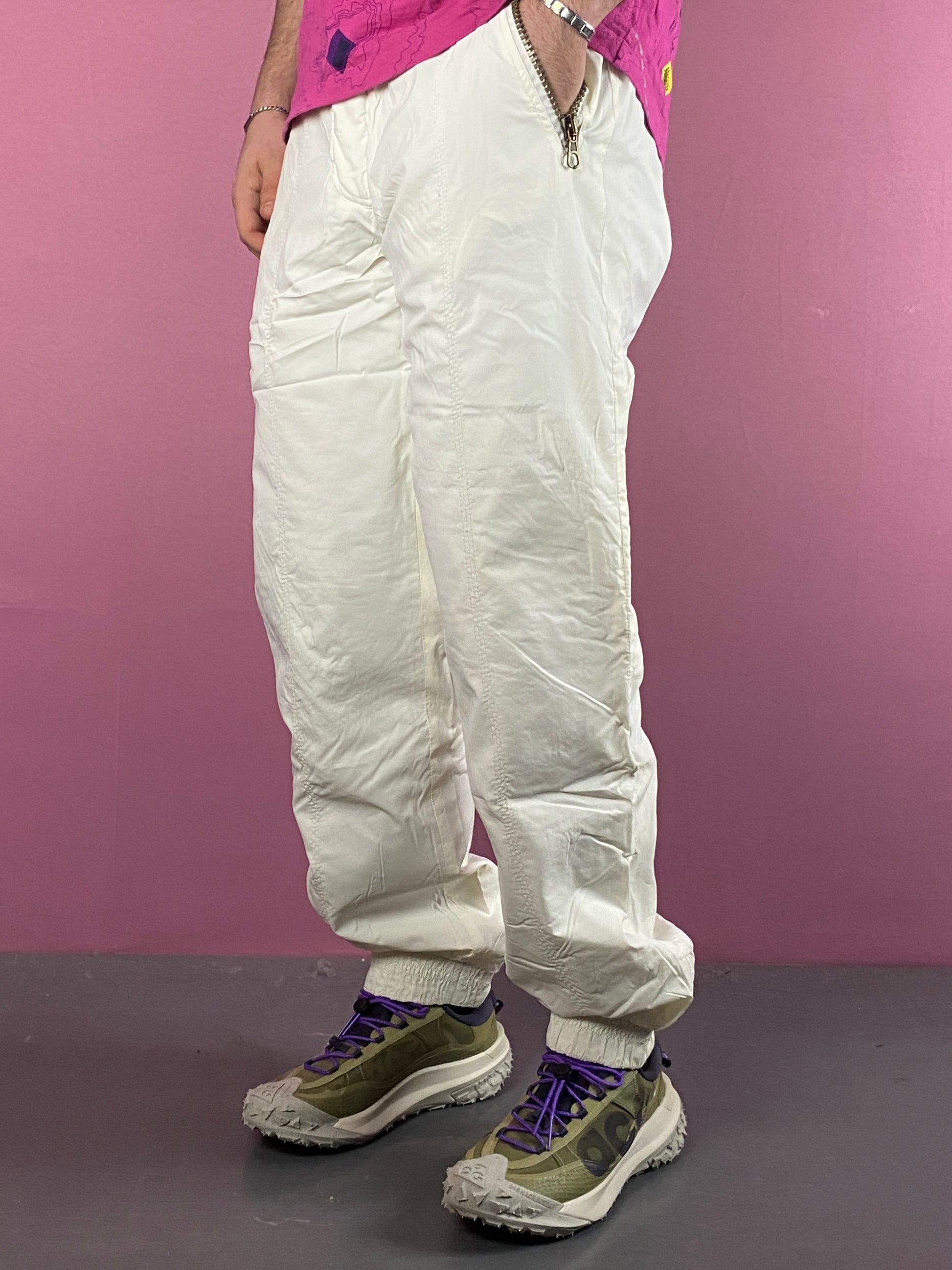 Vintage Men's Ski Pants - M White Nylon