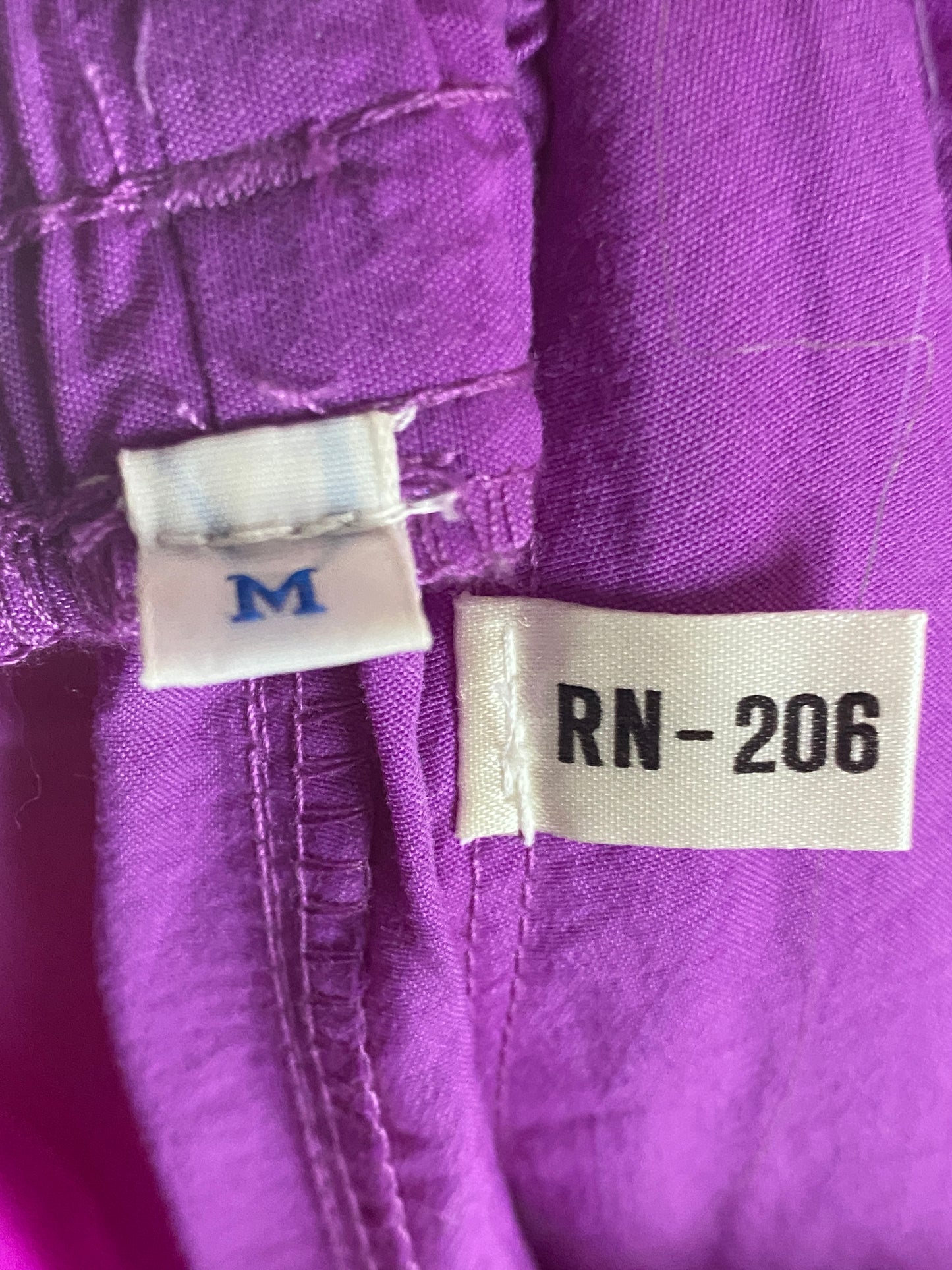 90s Vintage Men's Side Tape Track Pants - M Purple Nylon