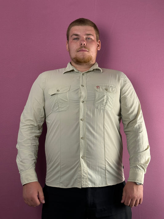 Fjallraven Vintage Men's Trekking Shirt - XL Cream Nylon