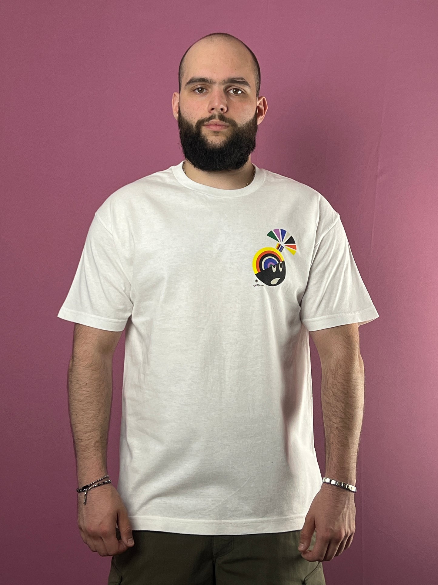 The Hundreds Amber Vittoria Vintage Men's T-Shirt - L White Cotton