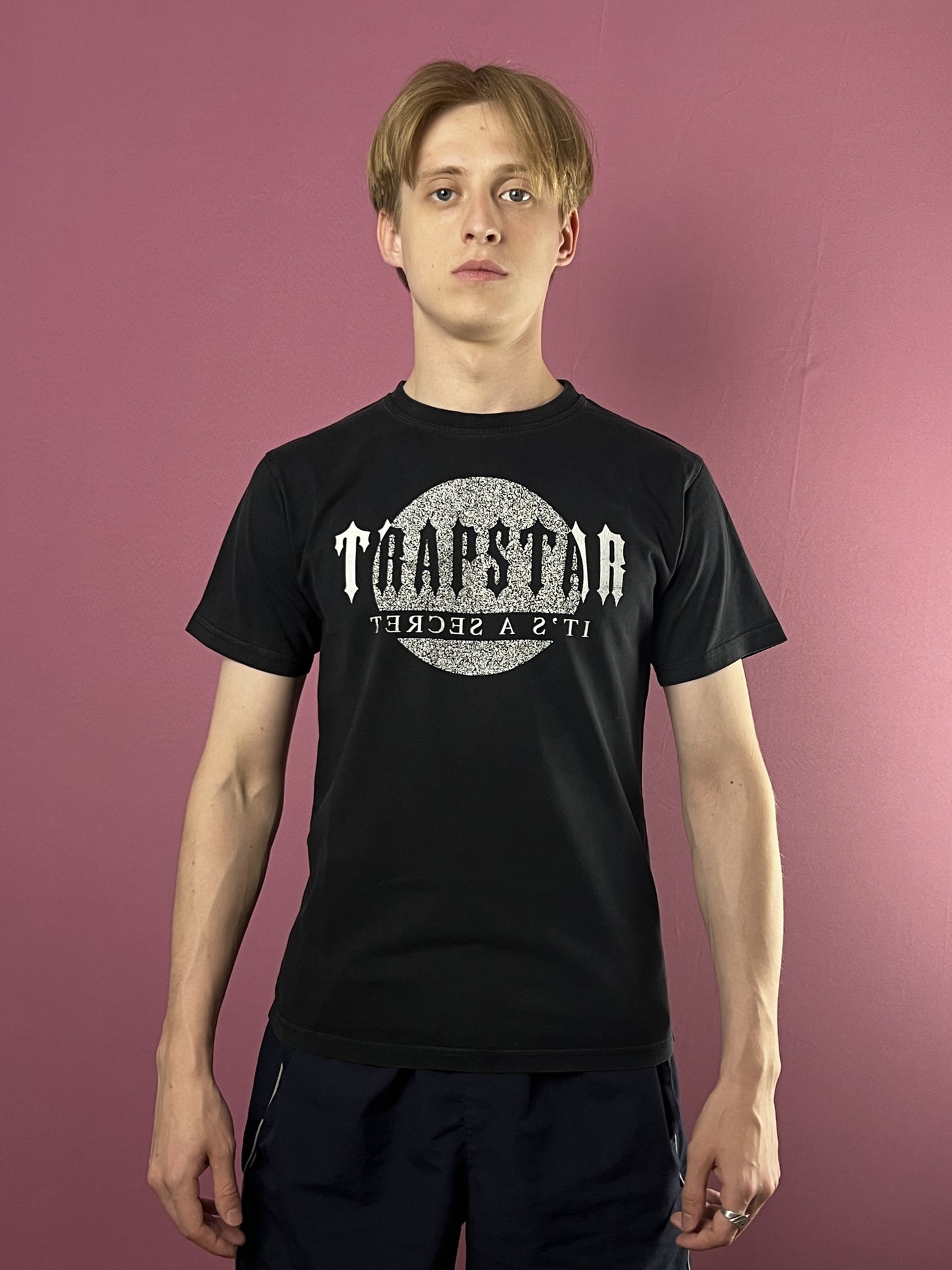 Trapstar Logo Vintage Men's T-Shirt - S Black Cotton