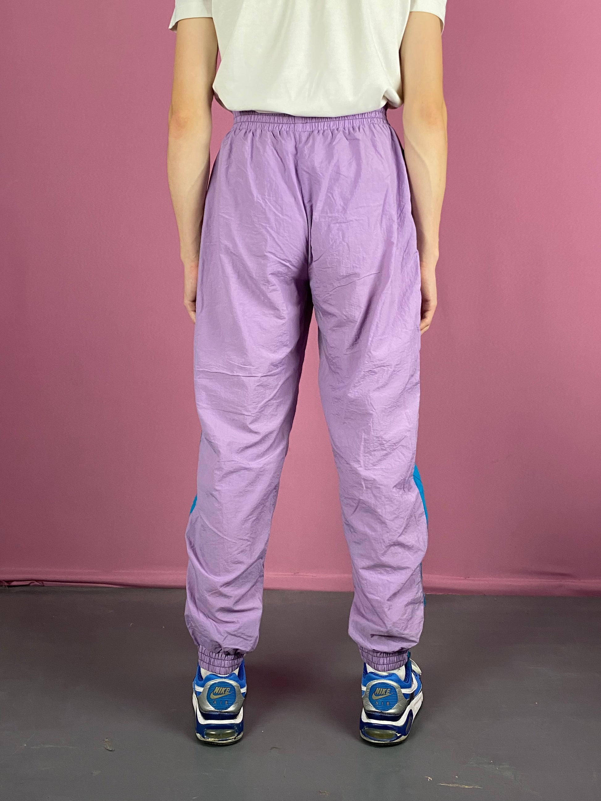 90s Vintage Men's Track Pants - S Purple Nylon