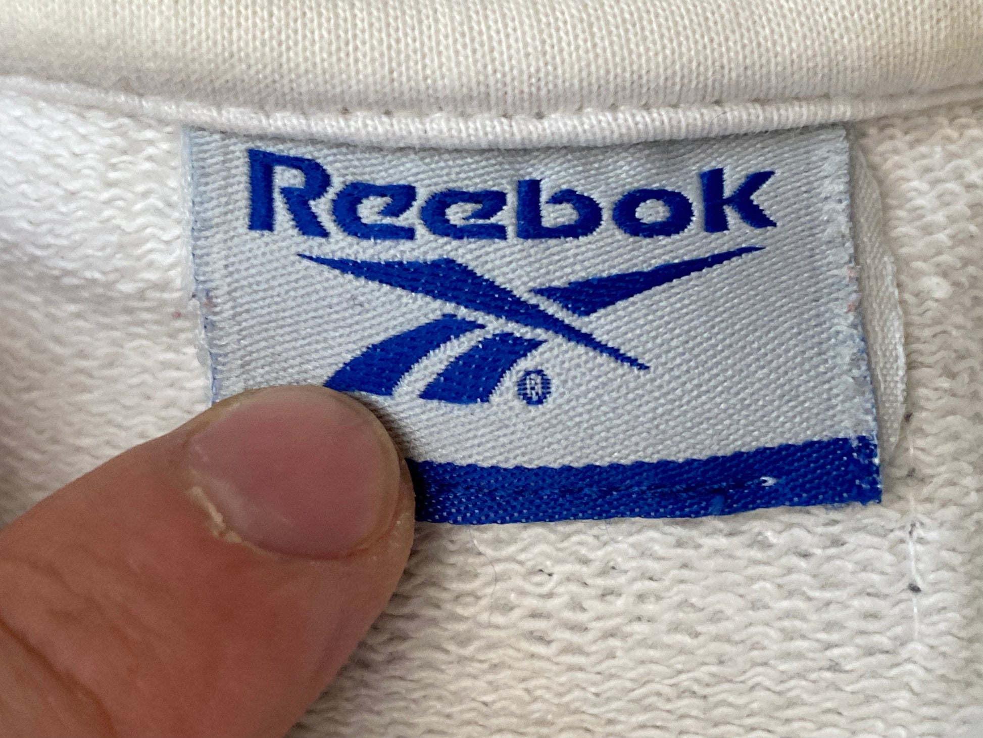 Reebok Vintage Men's Sweatshirt - Medium White Cotton
