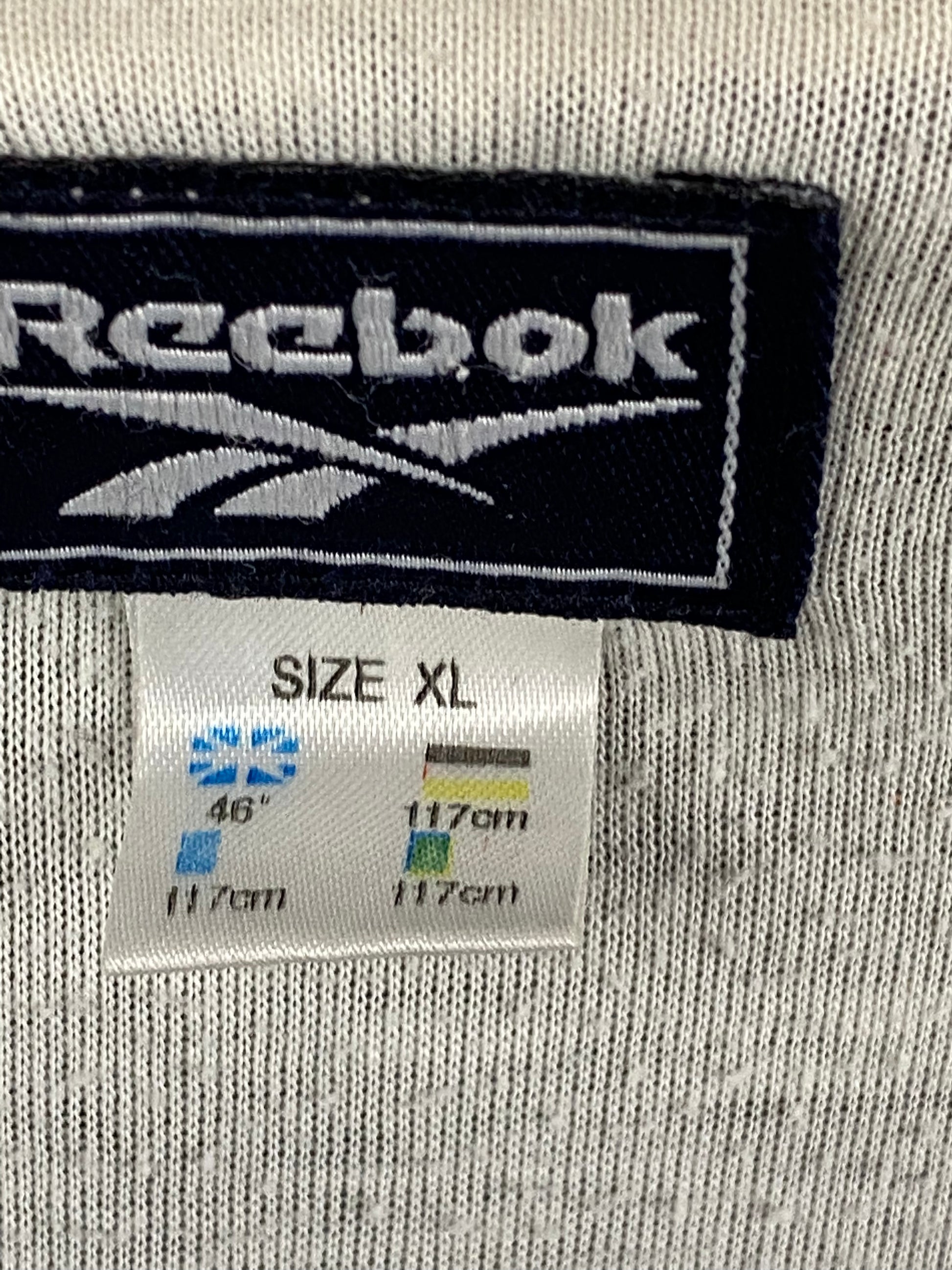 Reebok Vintage Men's Windbreaker Jacket - XL Navy Blue Polyester