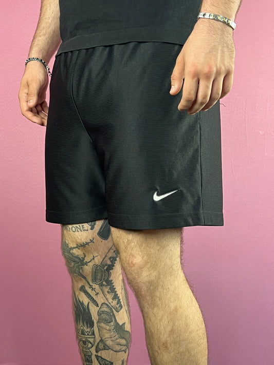 90s Nike Team Vintage Men's Sport Shorts - M Black Polyester