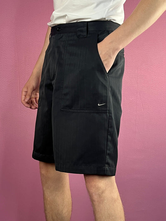 Nike Golf Vintage Men's Sport Chino Shorts - 32 Black Polyester