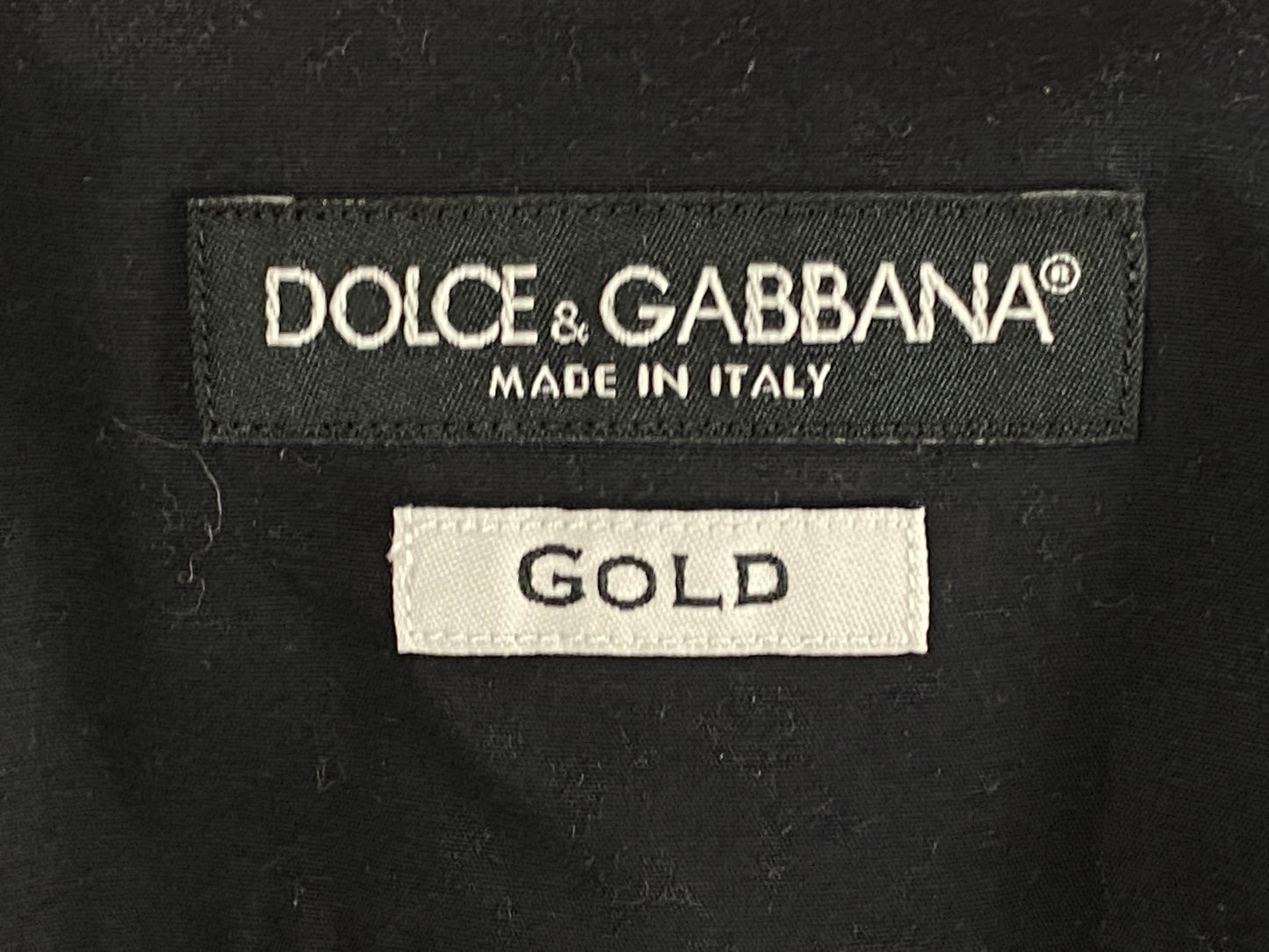 Dolce&Gabbana Vintage Men's Shirt - Large Black Cotton Blend