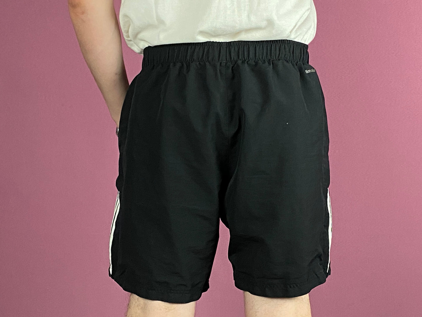 Adidas Vintage Men's Sport Shorts - XL Black Polyester