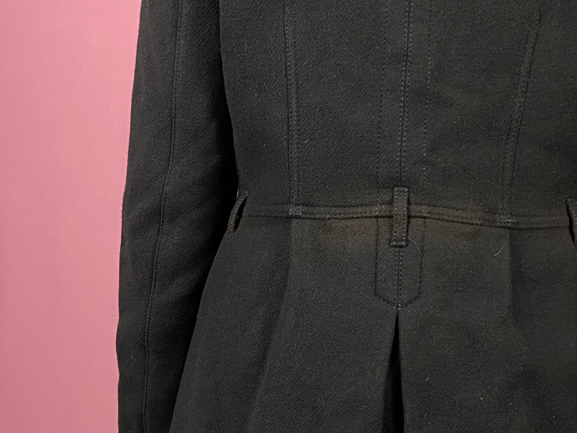 Burberry Brit Vintage Women’s Short Coat - Medium Black Wool