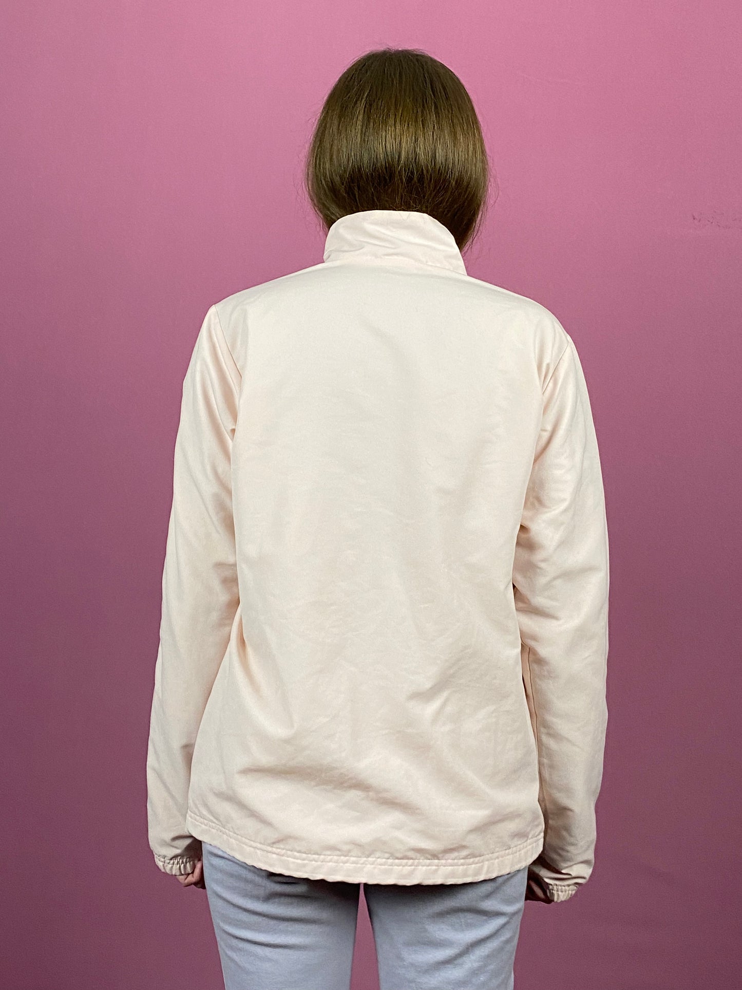 Adidas Vintage Women's Men's Track Jacket - Medium White Polyester