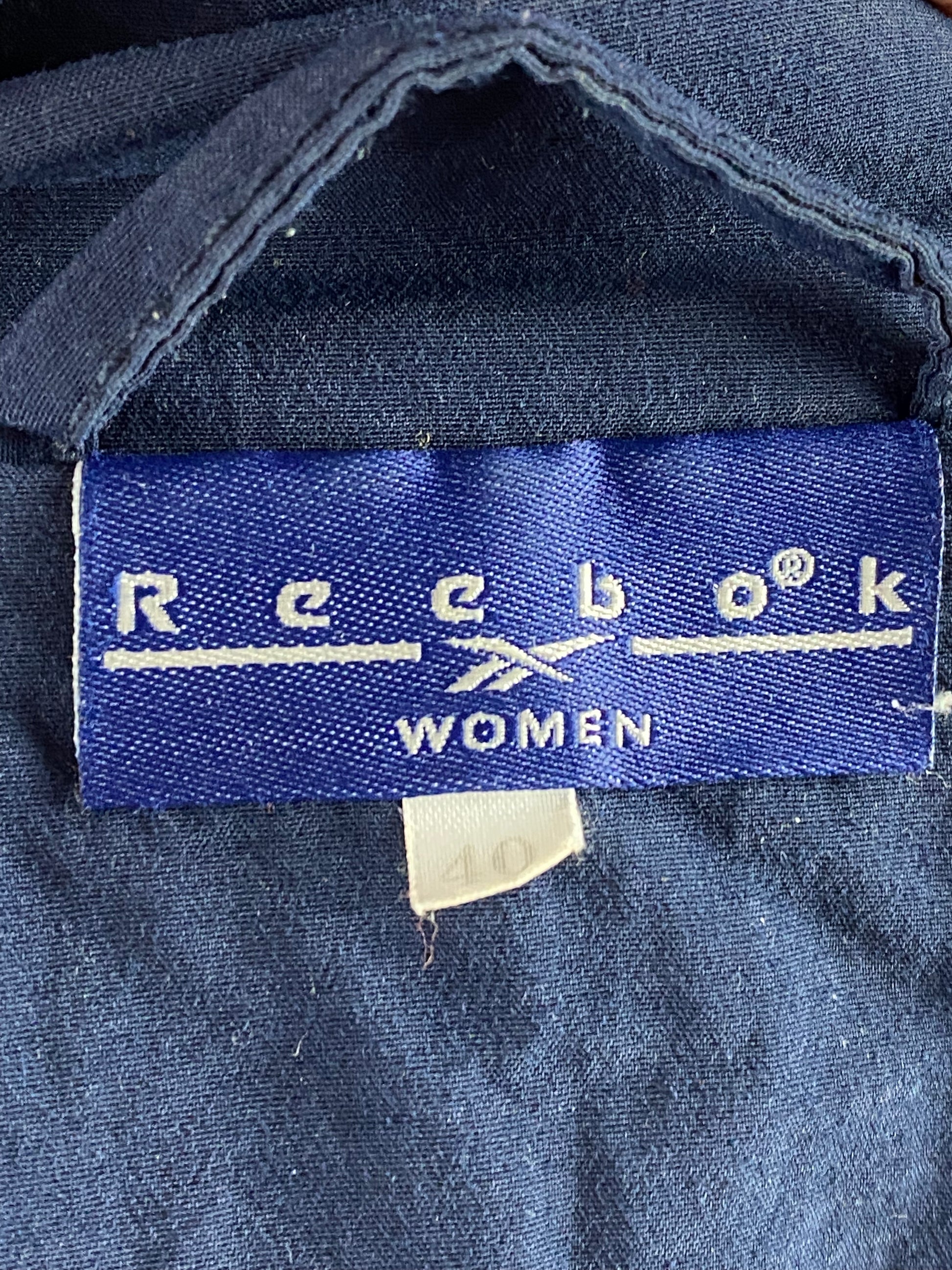 Reebok Vintage Women's Abstract Windbreaker Jacket - Large Multicolor Nylon