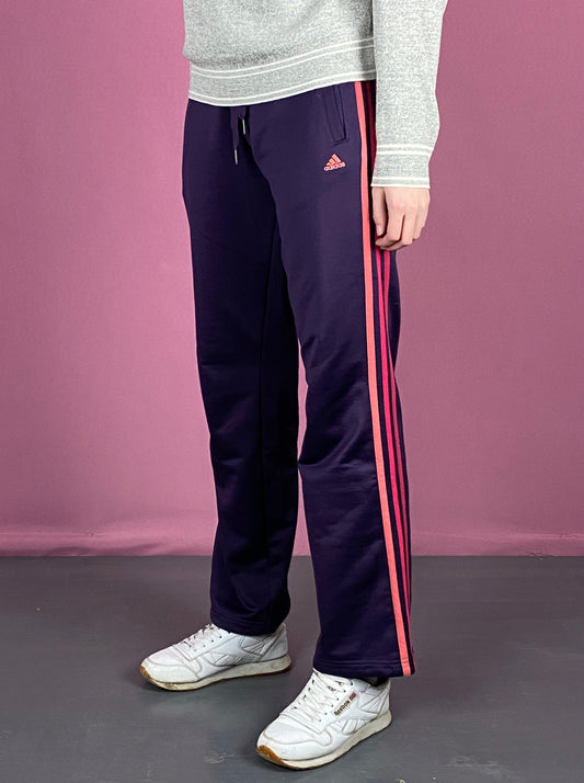Adidas Vintage Women's Track Pants - XS Purple Polyester