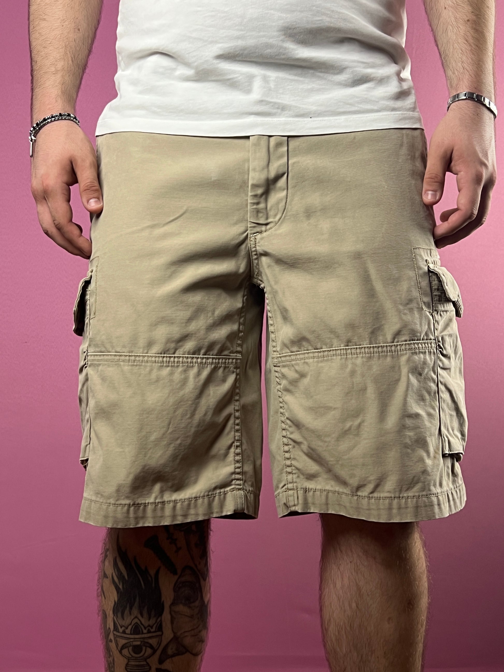 Polo Ralph Lauren Vintage Men's Cargo Shorts - 32 Beige Cotton