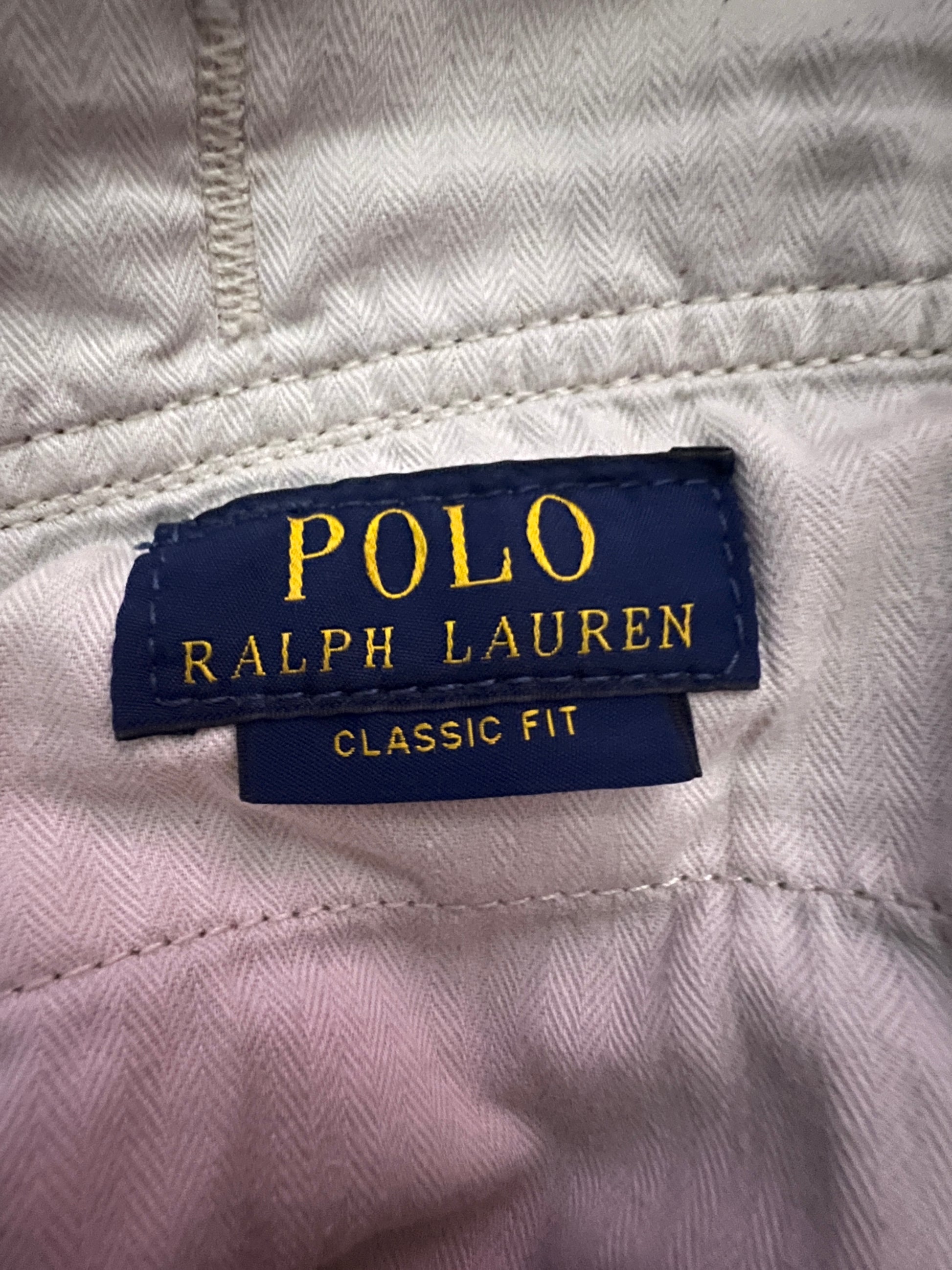 Polo Ralph Lauren Vintage Men's Cargo Shorts - 32 Beige Cotton