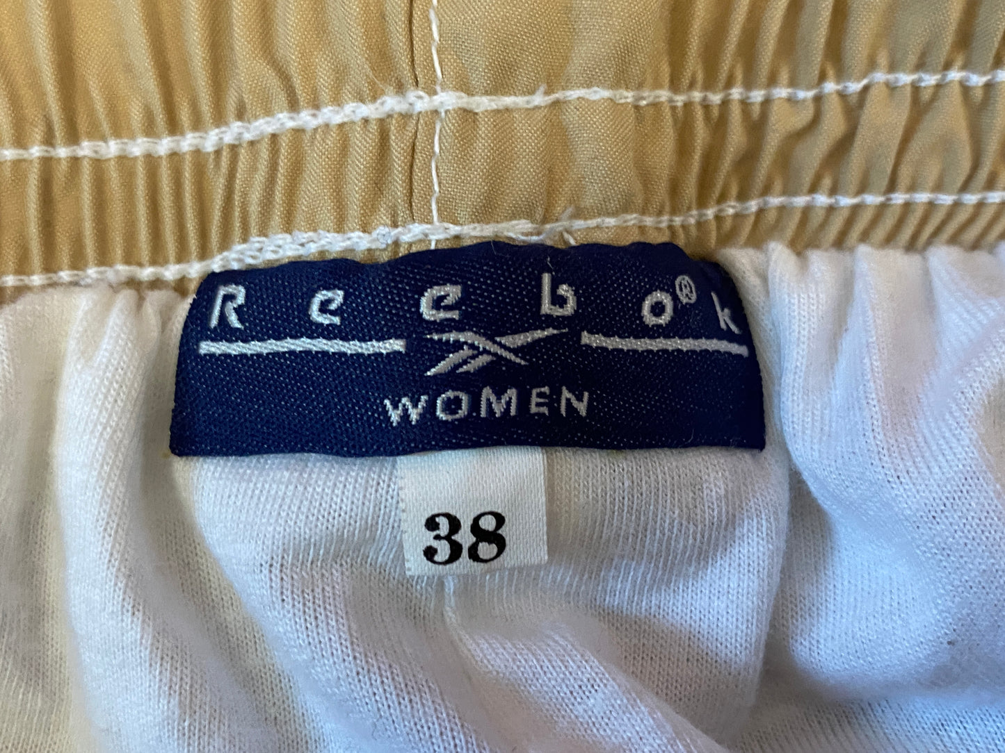 Reebok Vintage Women's Track Pants - M Beige Polyester