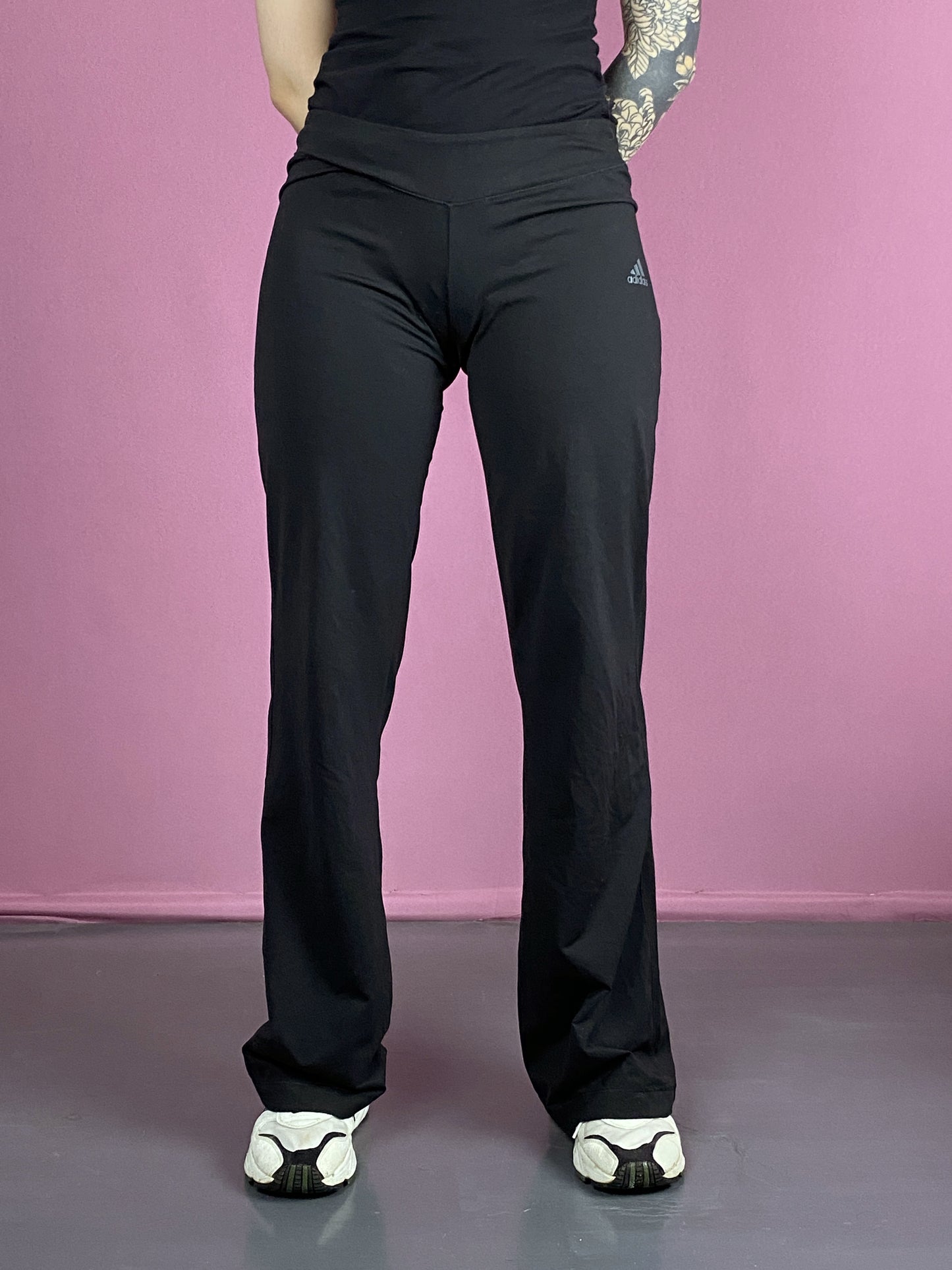 Adidas Performance Vintage Women's Flare Leggings - M Black Polyester Blend