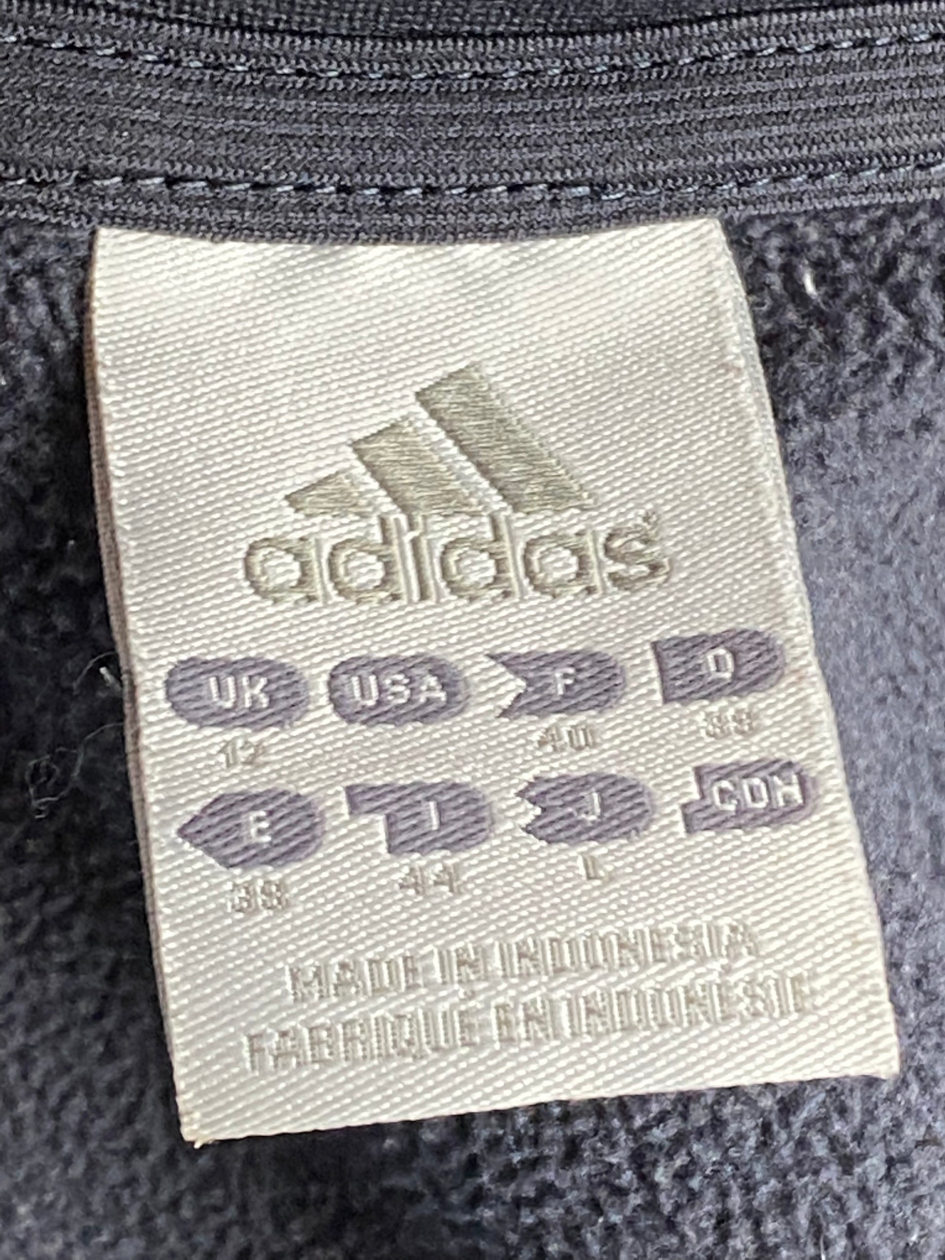 Adidas Vintage Women’s Track Jacket - Large Gray Polyester