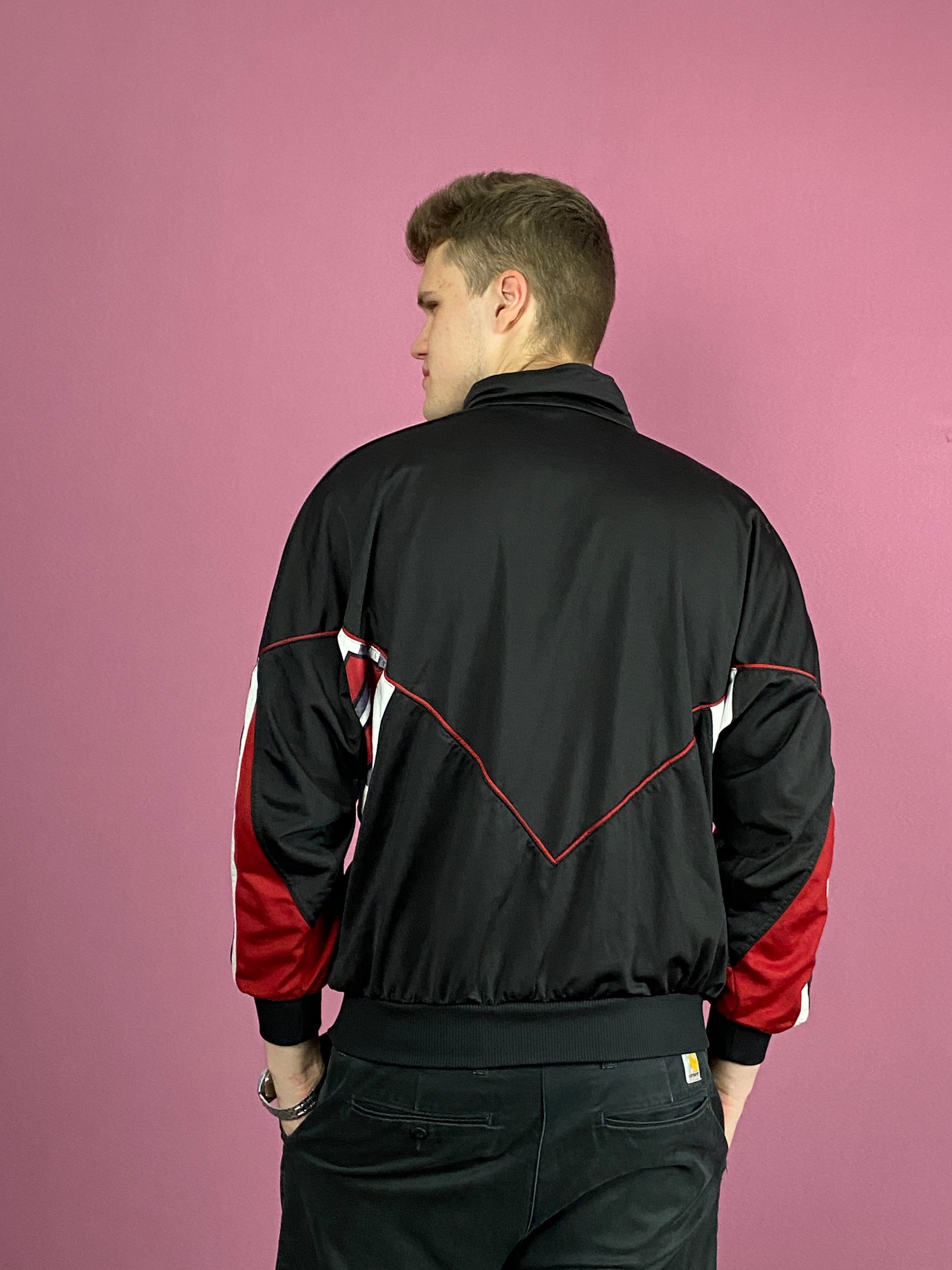 90s Jako Vintage Men's Track Jacket - Medium Black Polyester