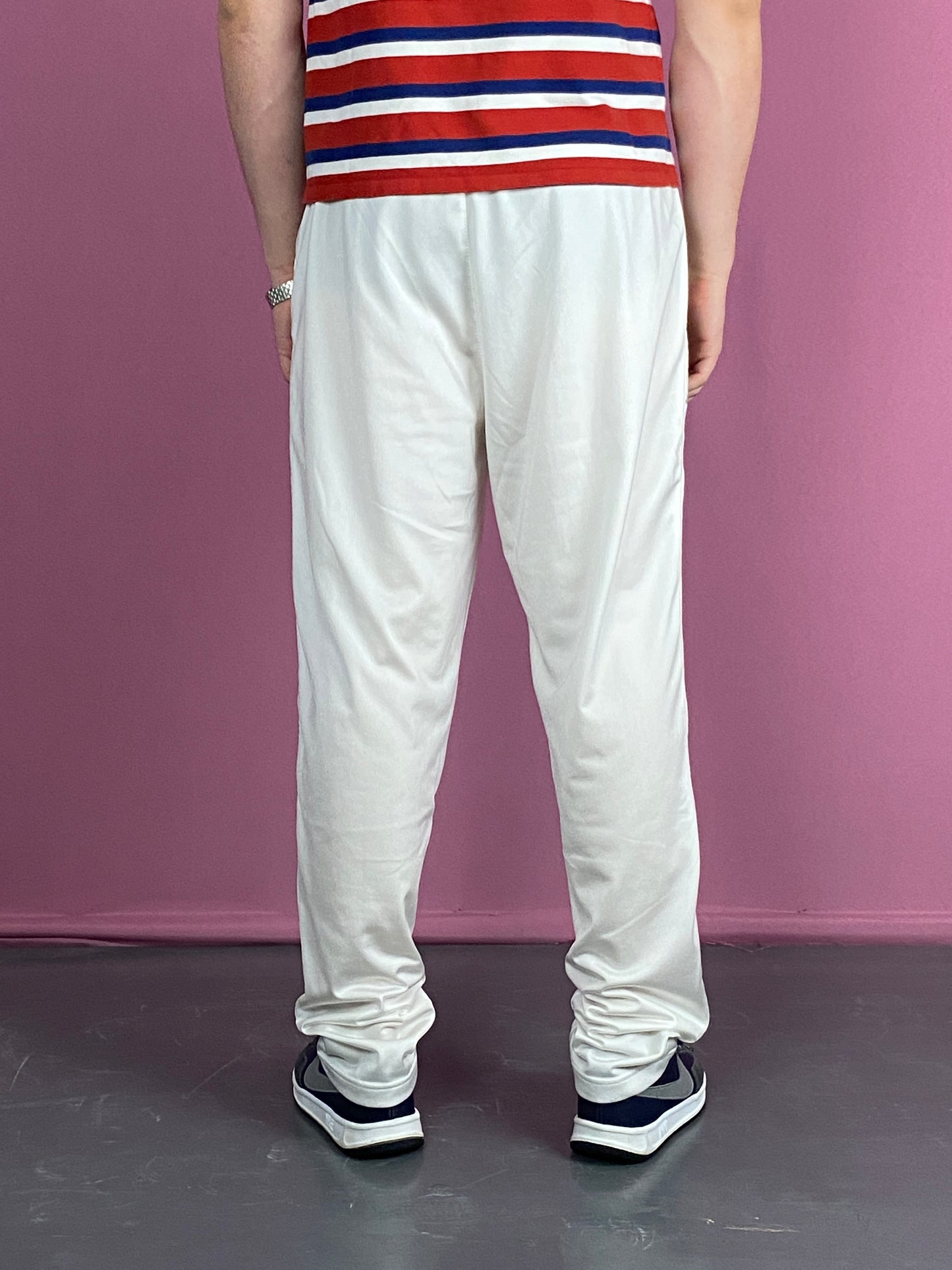 Champion USA Vintage Men's Track Pants - L White Polyester