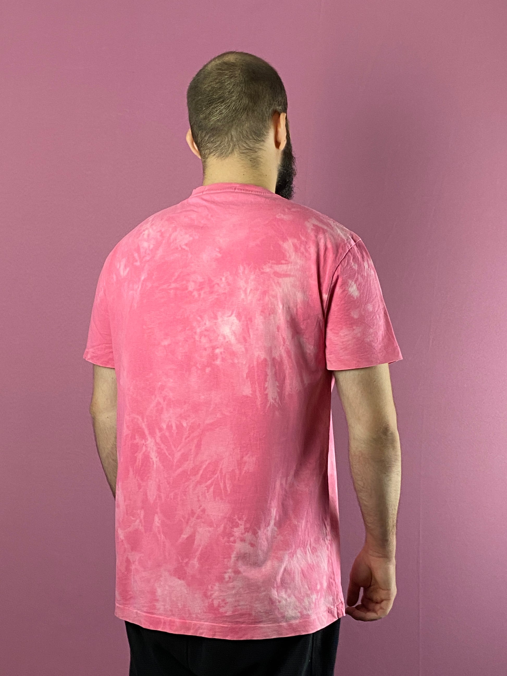 Polo Sport Ralph Lauren Vintage Men's Tie Dye T-Shirt - L Pink Cotton