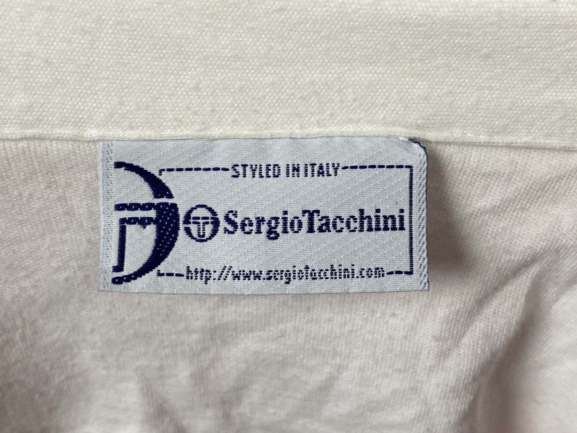 Sergio Tacchini Vintage Men's V Neck Polo Shirt