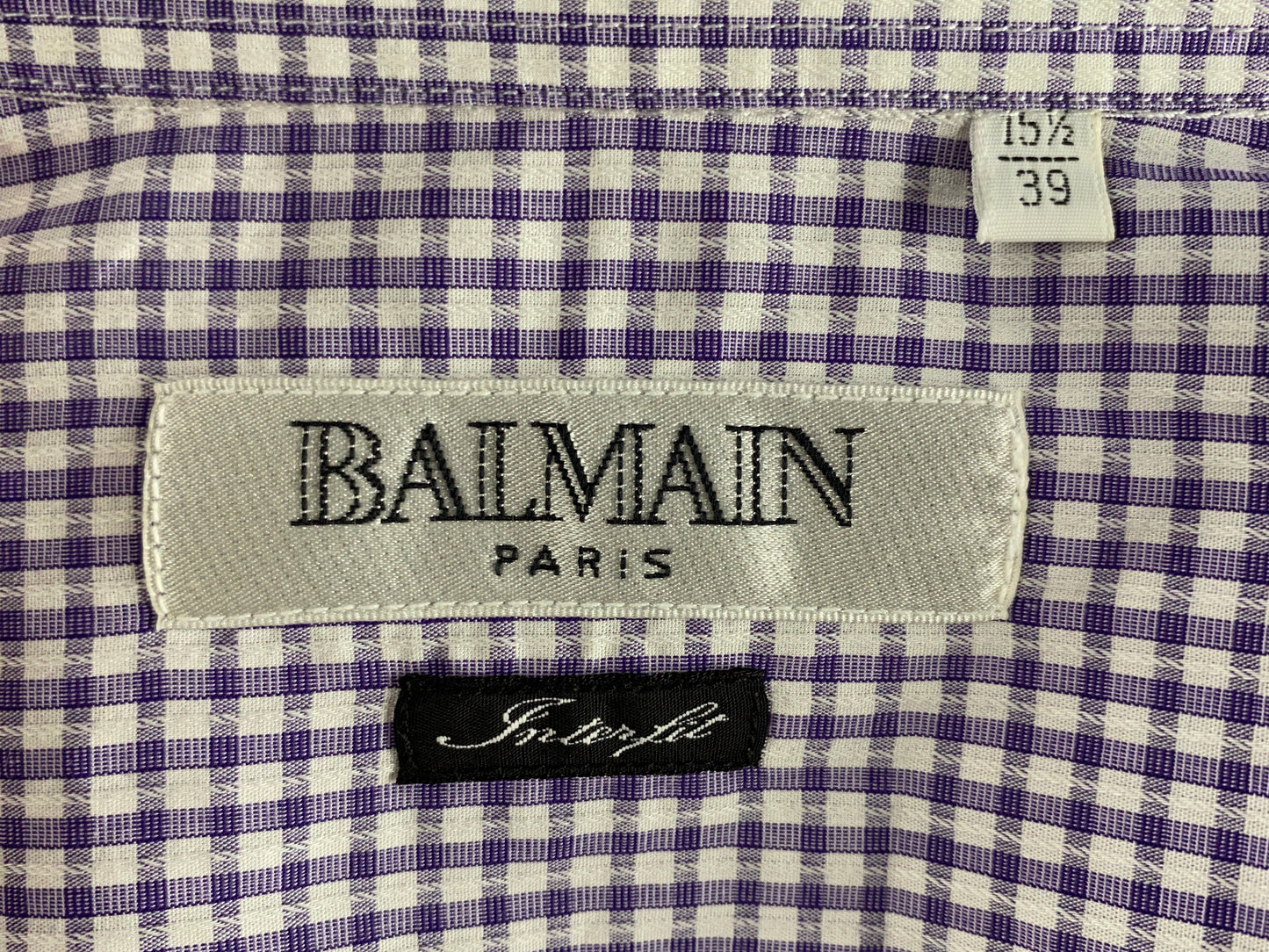 Balmain Vintage Men's Shirt - Medium White Cotton