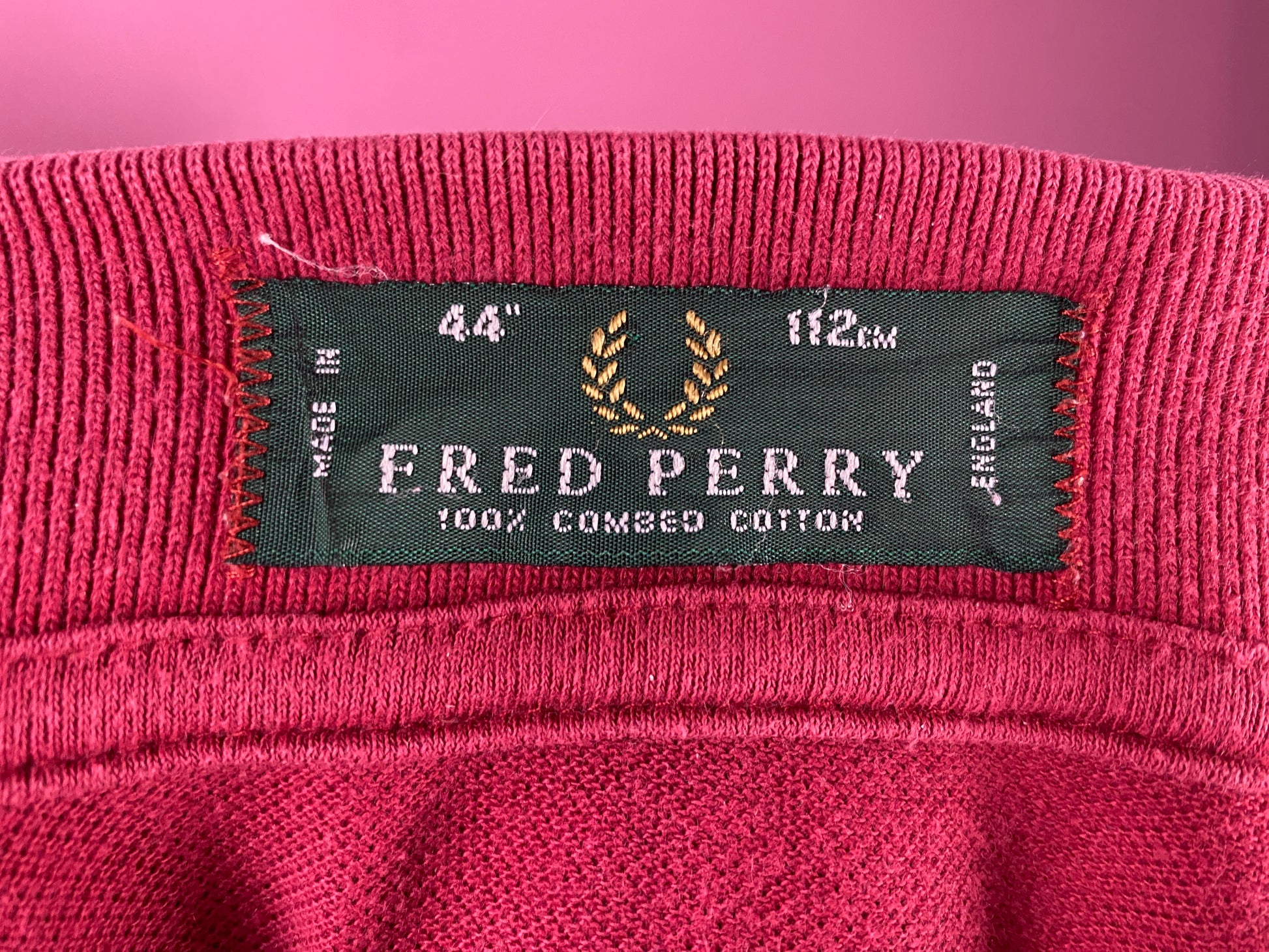 90s Fred Perry Vintage Men's Polo Shirt - Large Red Cotton