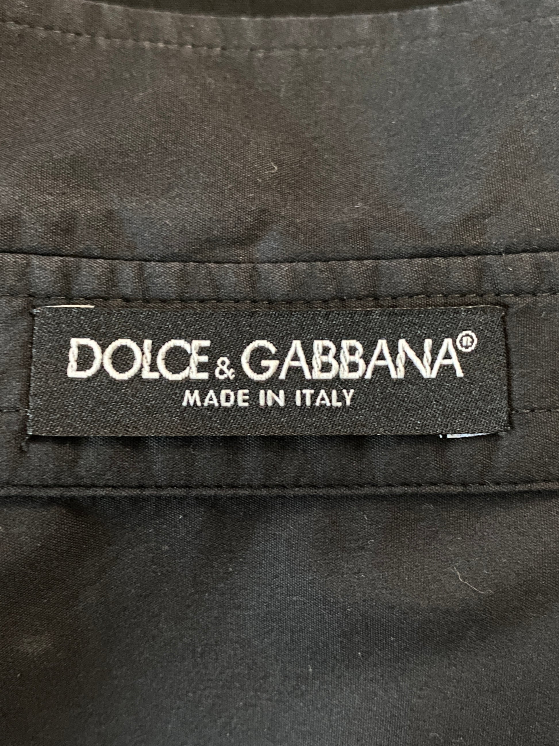 Dolce & Gabbana Vintage Women's Dress Shirt - L Black Cotton