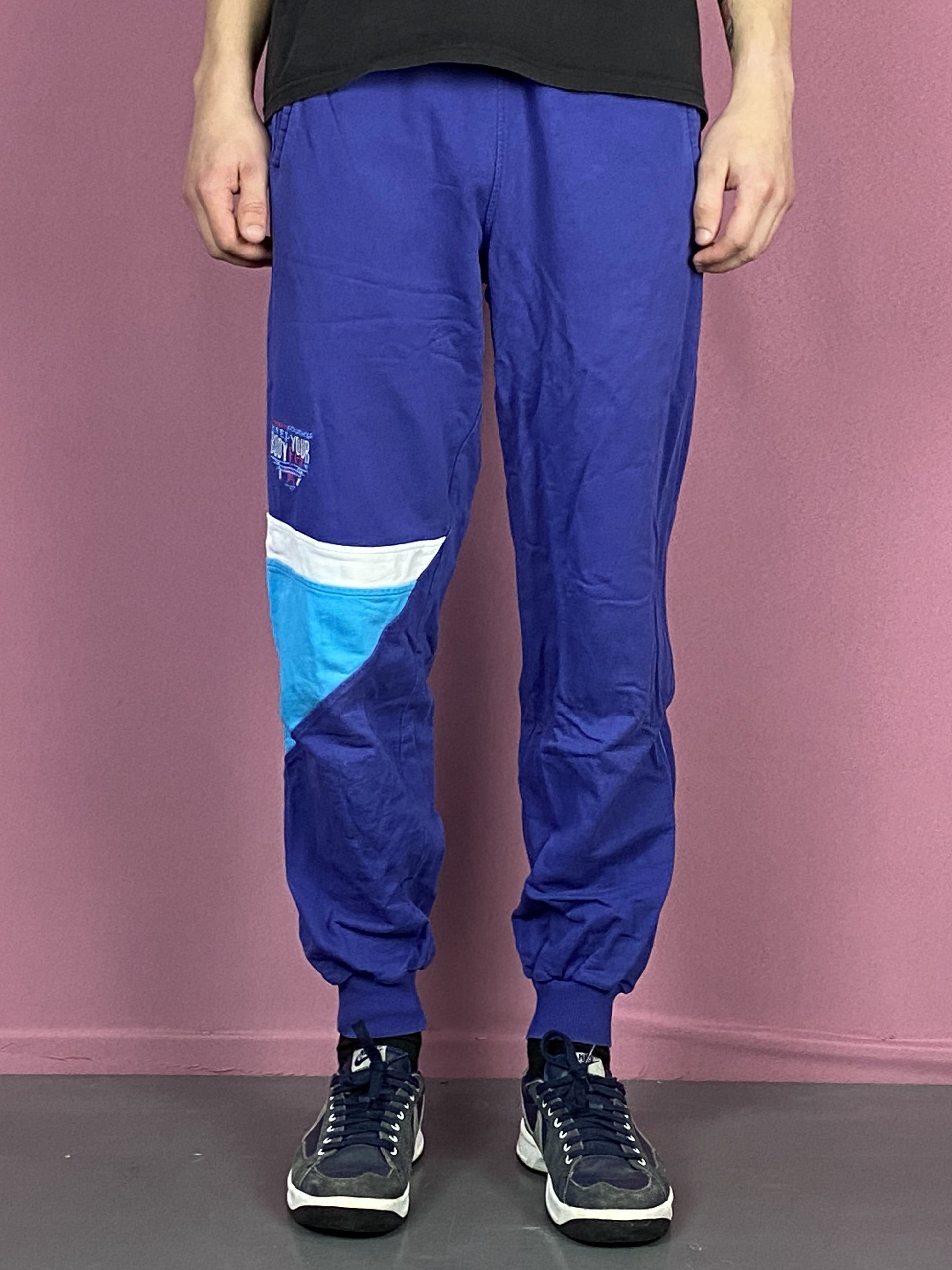 90s Golden Cup Vintage Men's Sweatpants - L Blue Cotton