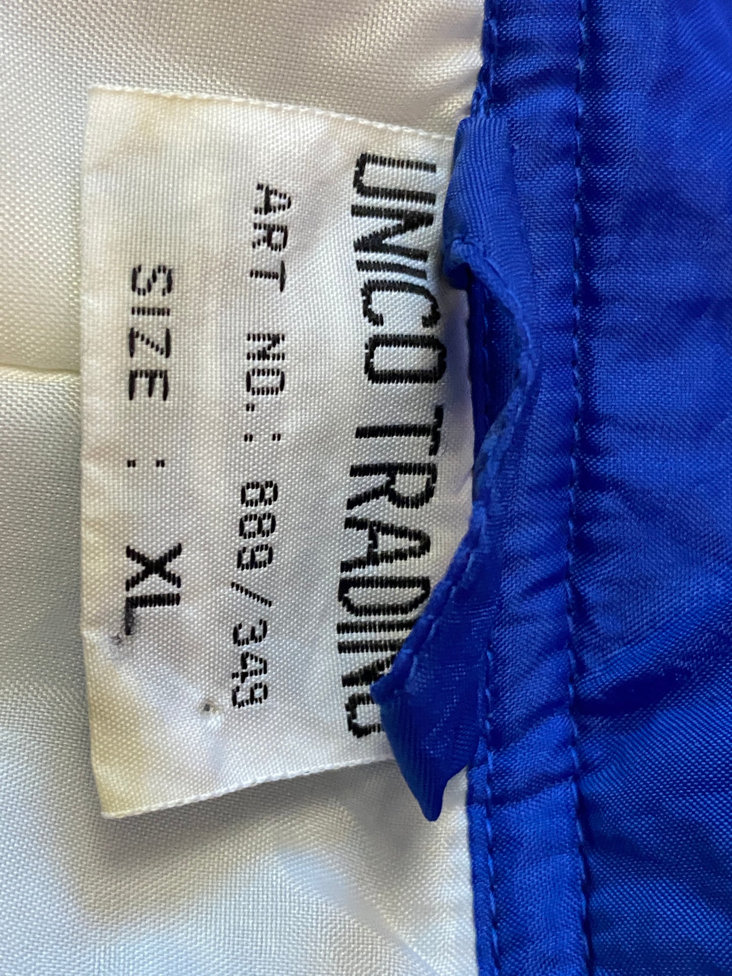 90s Unico Trading Vintage Men's One Piece Ski Suit - XL Blue Nylon