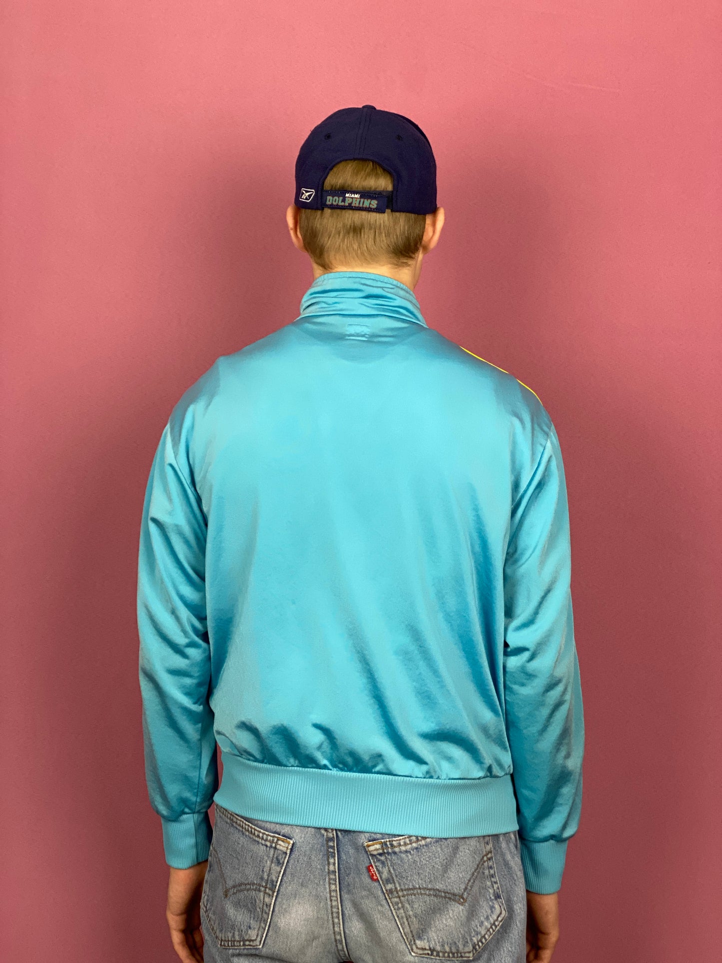 Adidas Vintage Men's Track Jacket - XS Blue Polyester