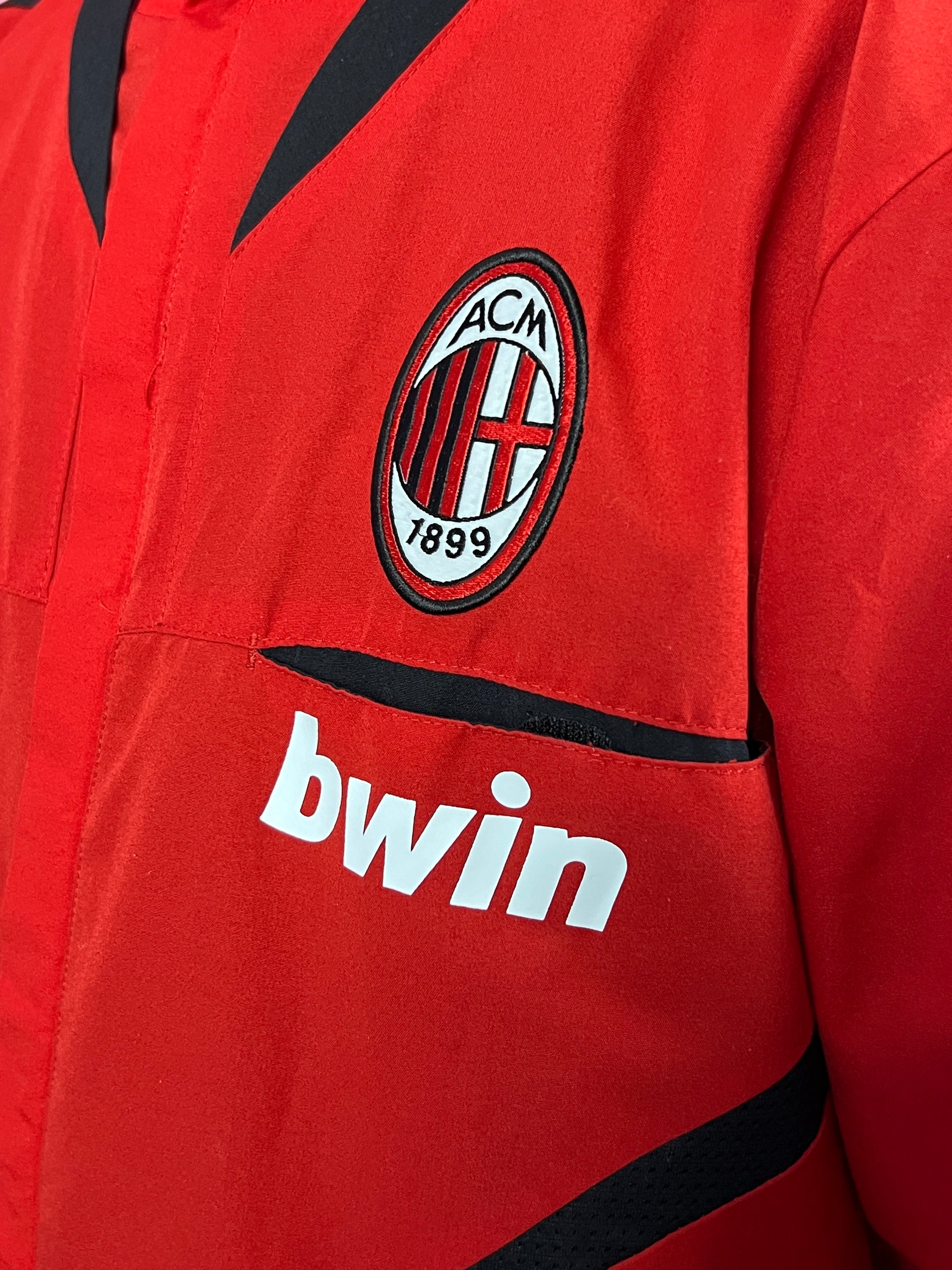 2008 AC Milan BWIN Adidas Vintage Men's Soccer Track Jacket - S