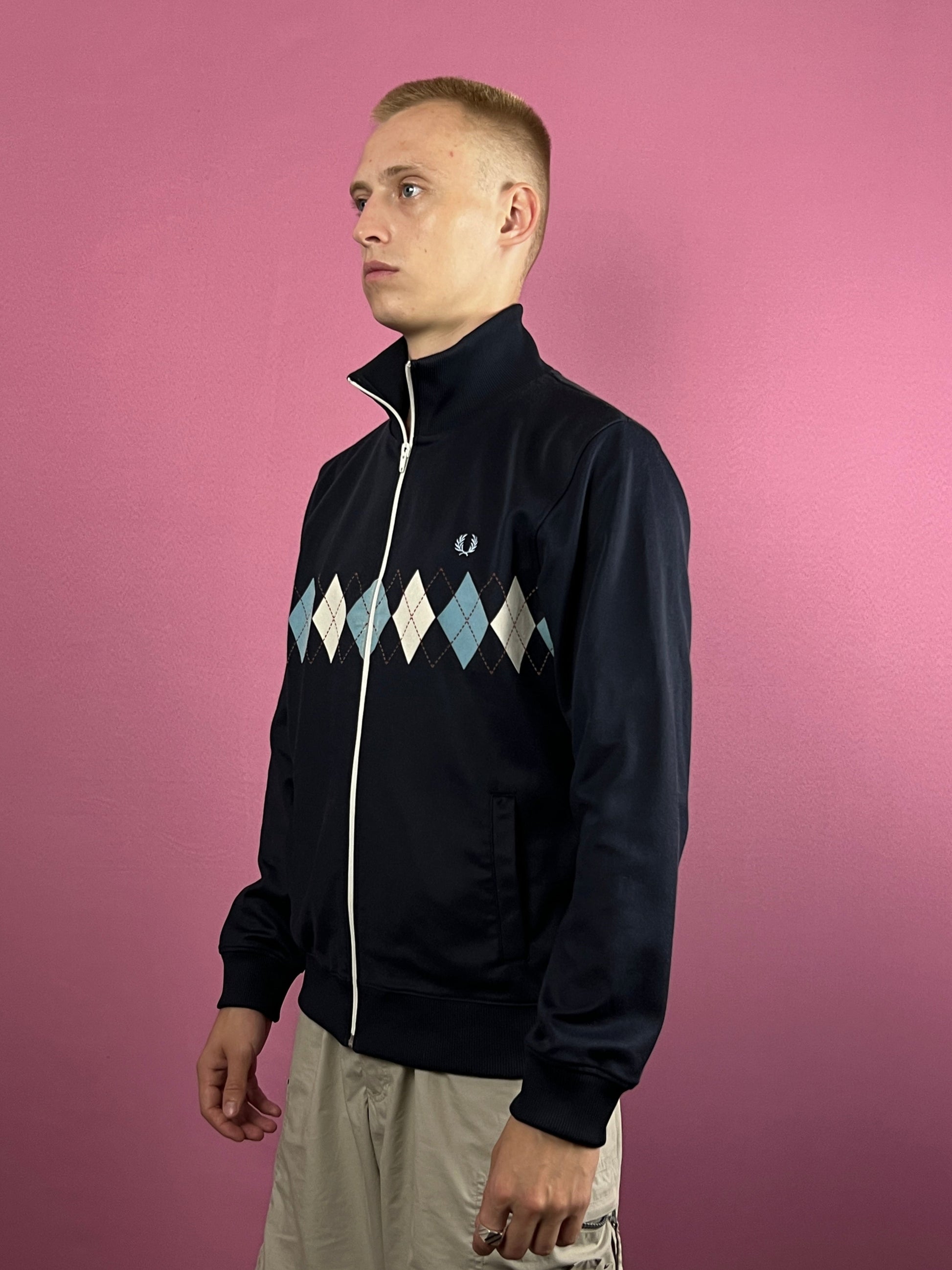 Fred Perry Vintage Men's Diamond Track Jacket - M