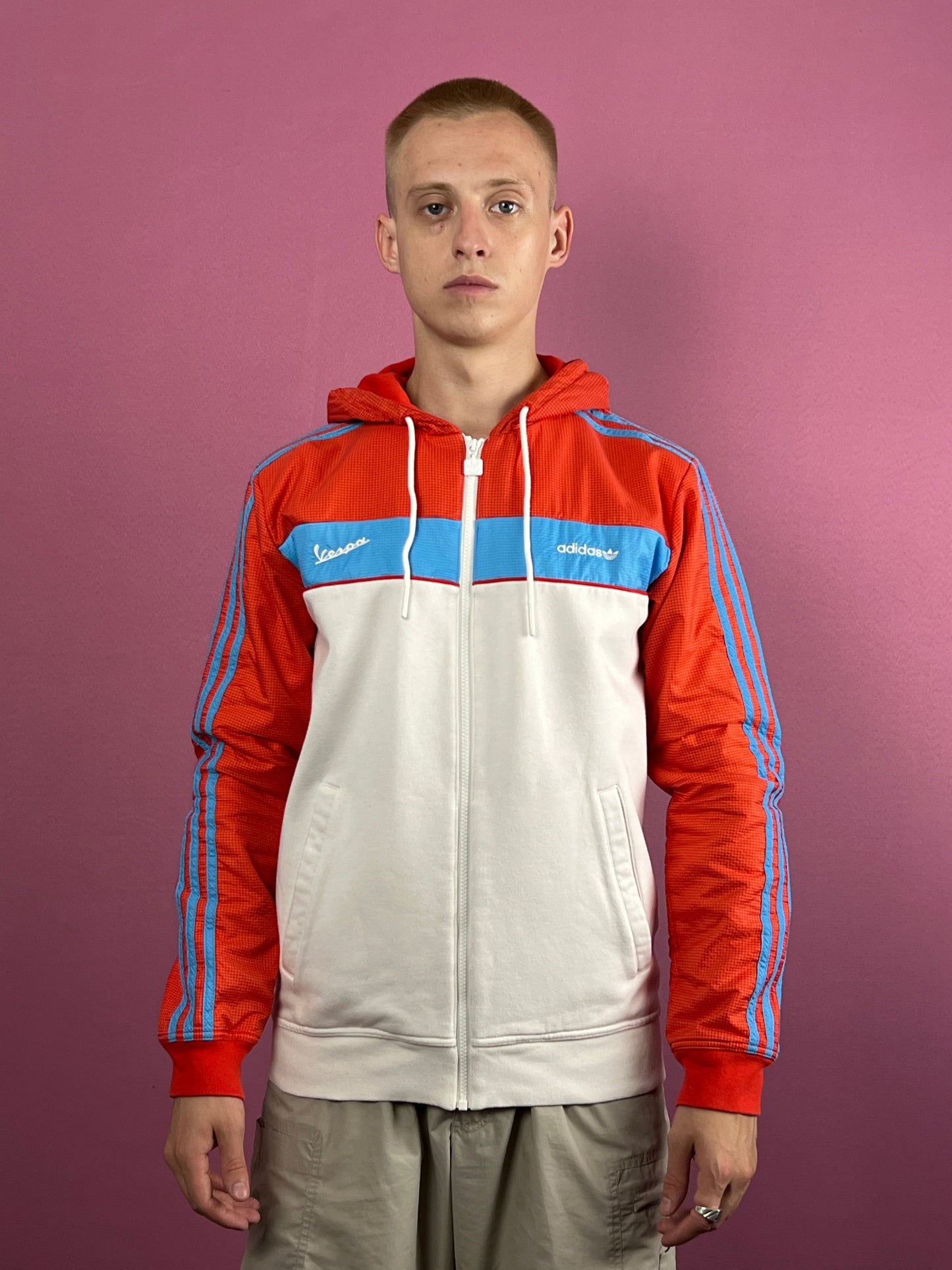 Adidas Original x Vespa Vintage Men's Hooded Track Jacket - M