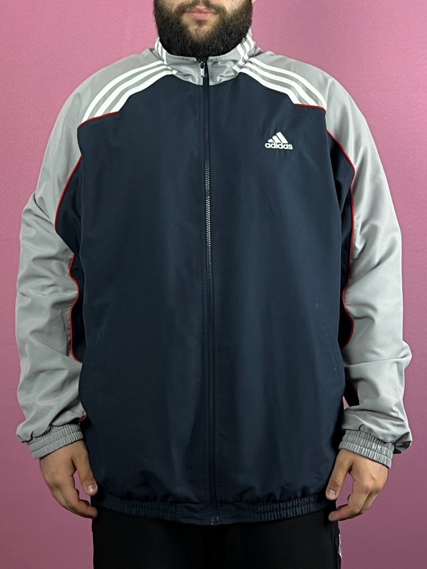 Adidas Vintage Men's Windbreaker Jacket - XXL