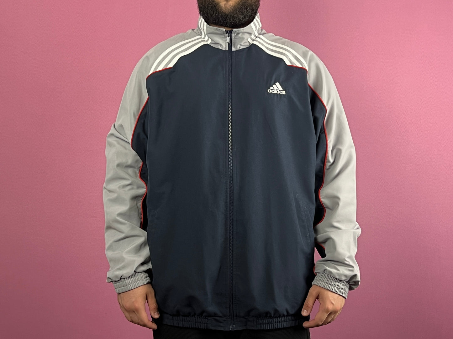 Adidas Vintage Men's Windbreaker Jacket - XXL