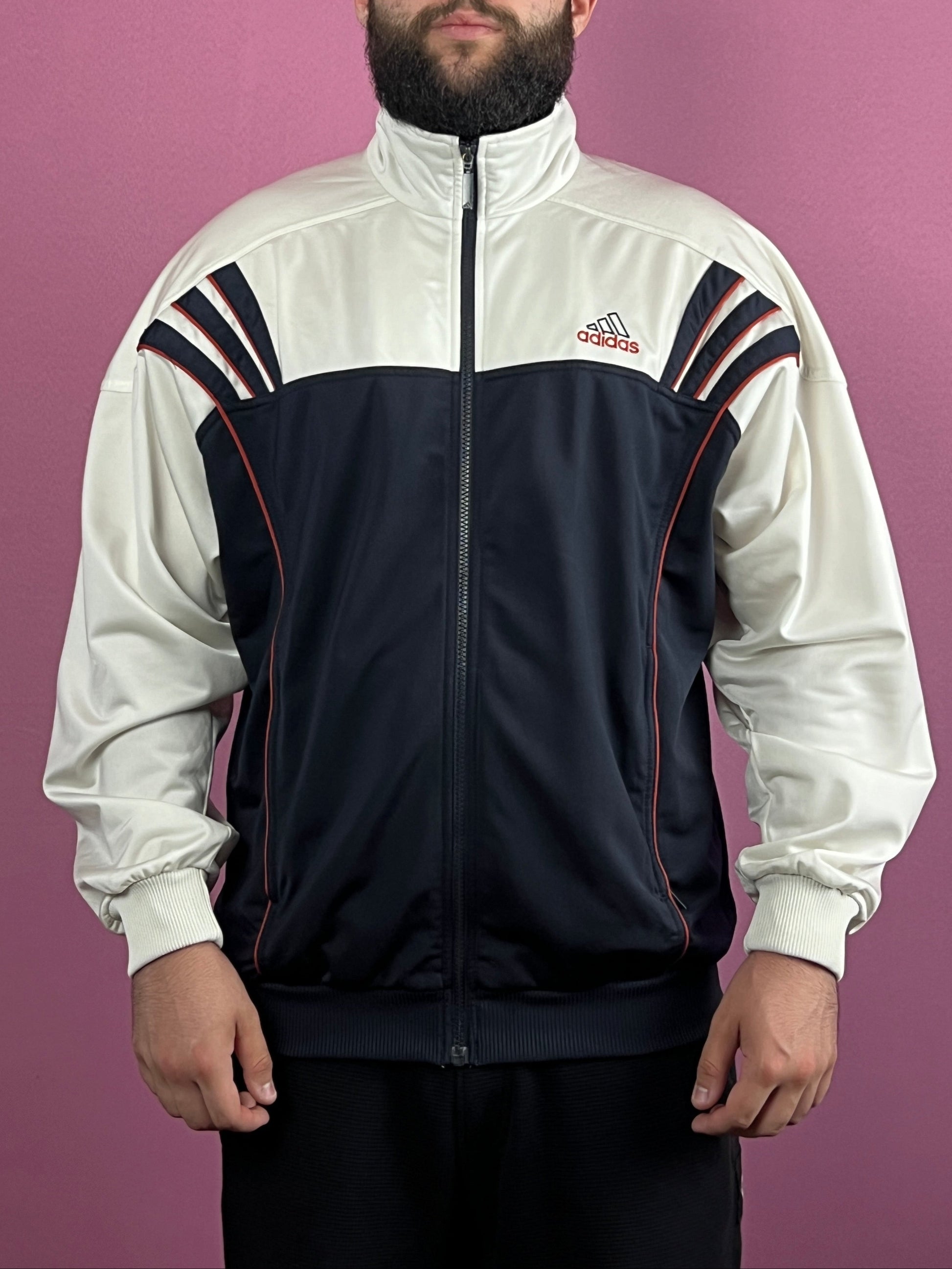 90s Adidas Back Logo Vintage Men's Track Jacket - XL