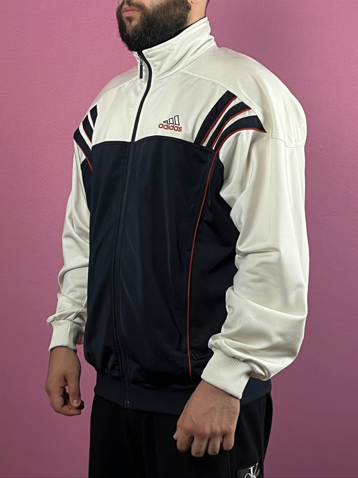 90s Adidas Back Logo Vintage Men's Track Jacket - XL