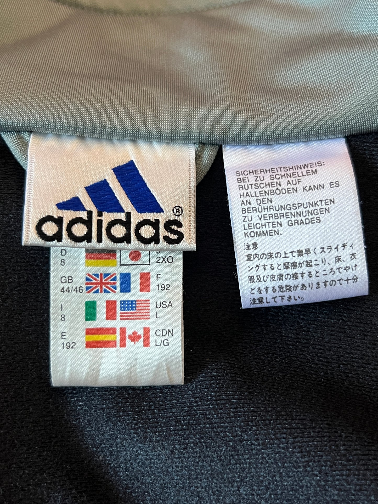 90s Adidas Back Logo Vintage Men's Track Jacket - L